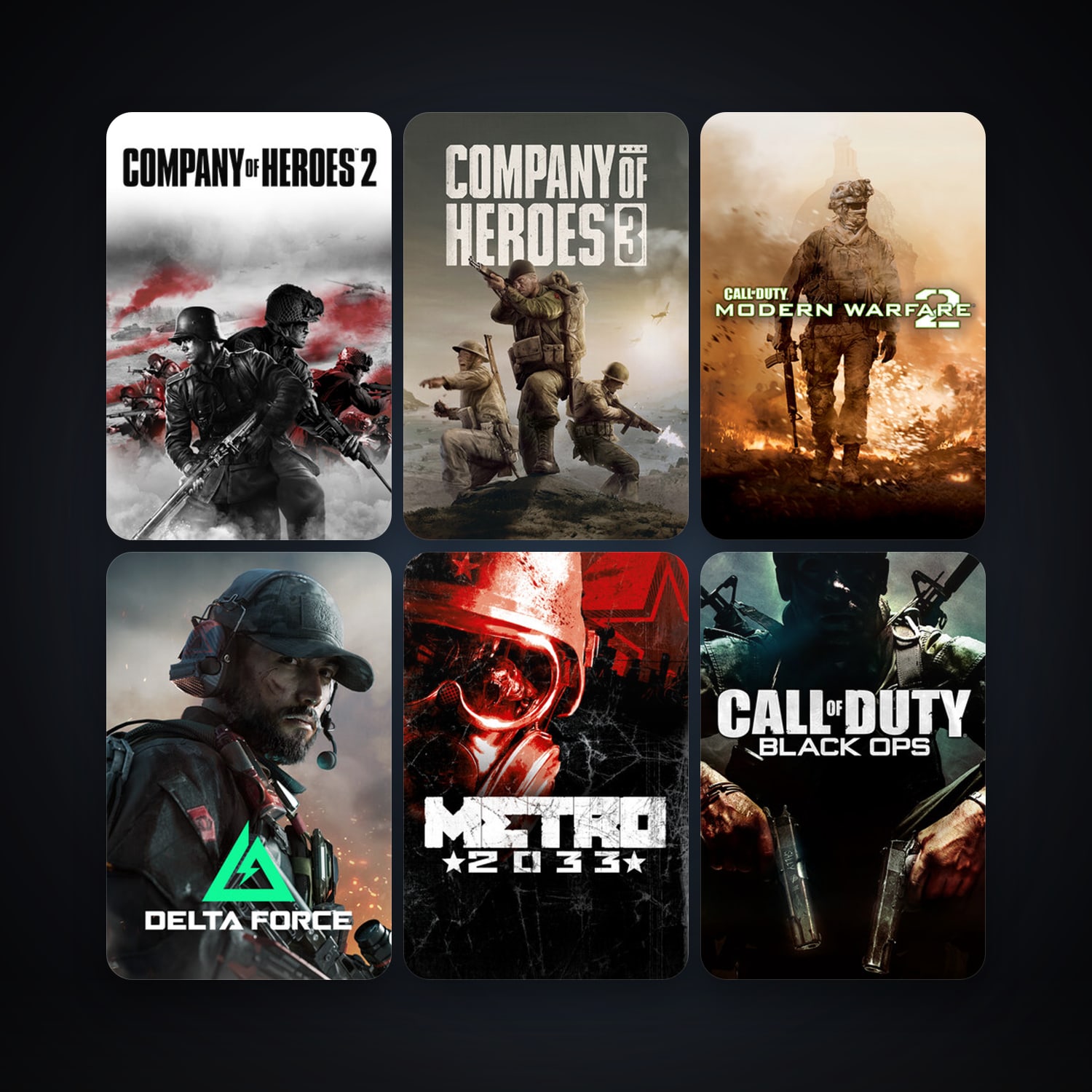 Company of Heroes + Company of Heroes: Opposing Fronts, 20 games, clean — HabibiAccounts