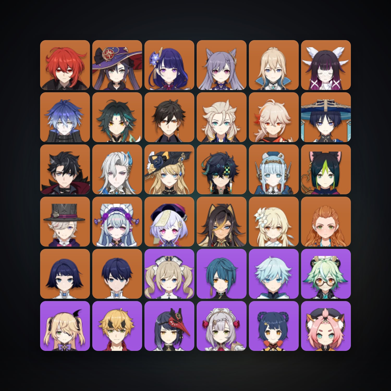 جينشن إمباكت | AR 60 | 73 شخصية | 22× 5★ — HabibiAccounts