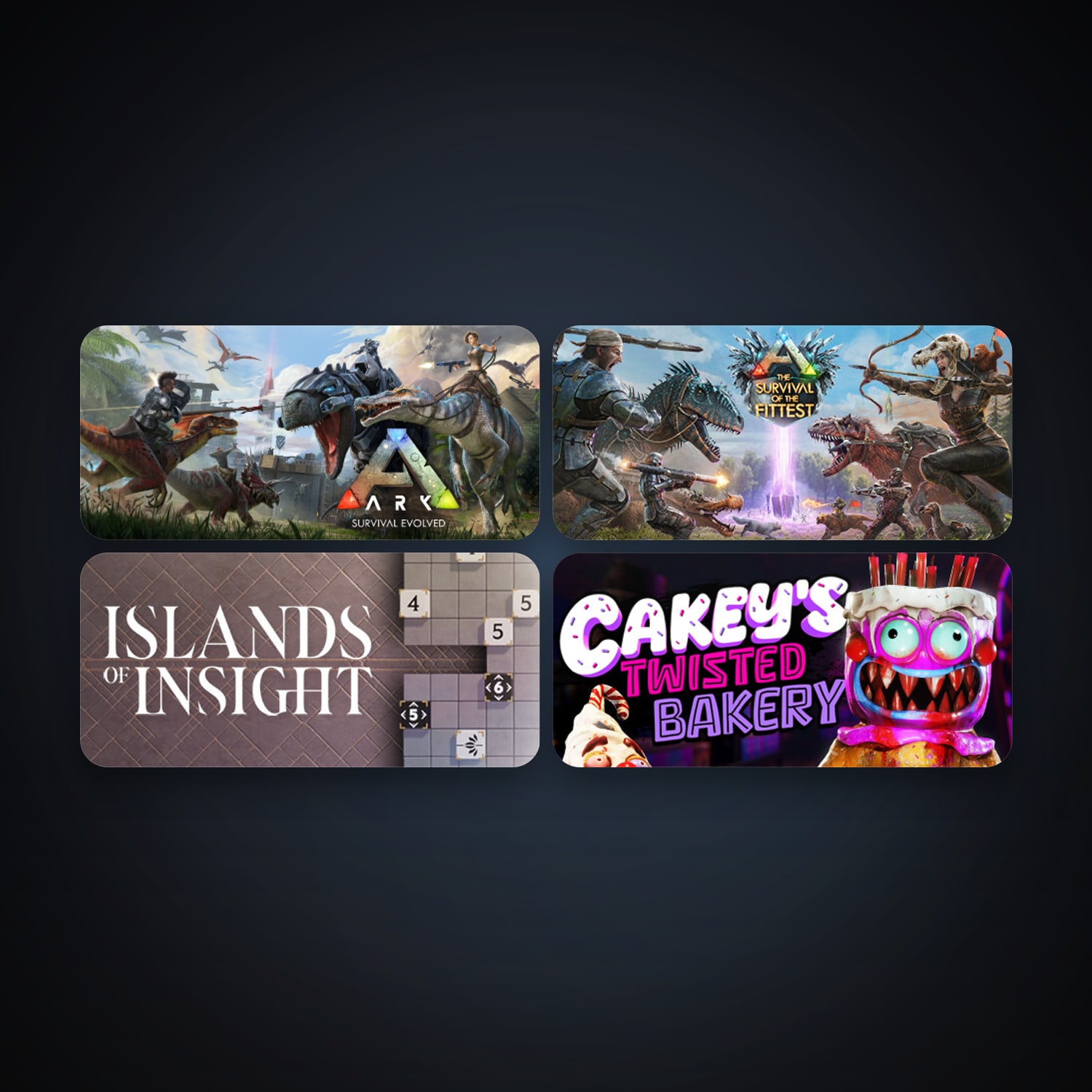 ARK: Survival Evolved + ARK: The Survival Of The Fittest, 4 games, clean — HabibiAccounts