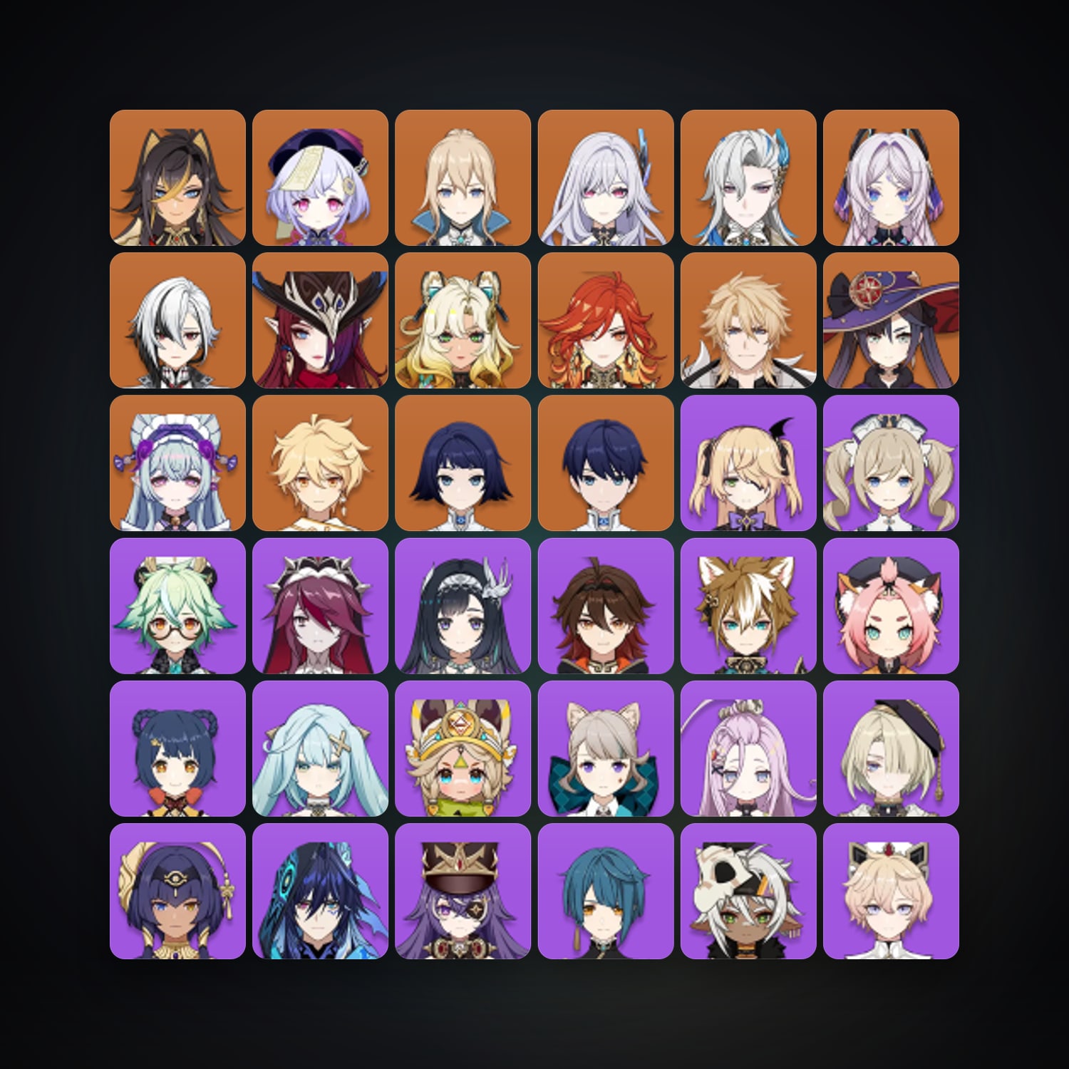 Genshin Impact | AR 59 | 60 Chars | 13× 5★ — Genshin / miHoYo Account — HabibiAccounts