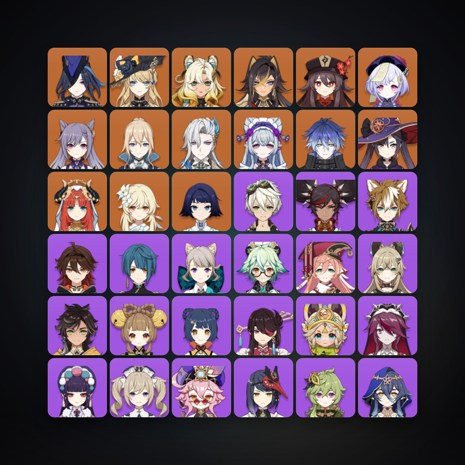 Genshin Impact | AR 55 | 54 Chars | 13× 5★ — Genshin / miHoYo Account — HabibiAccounts