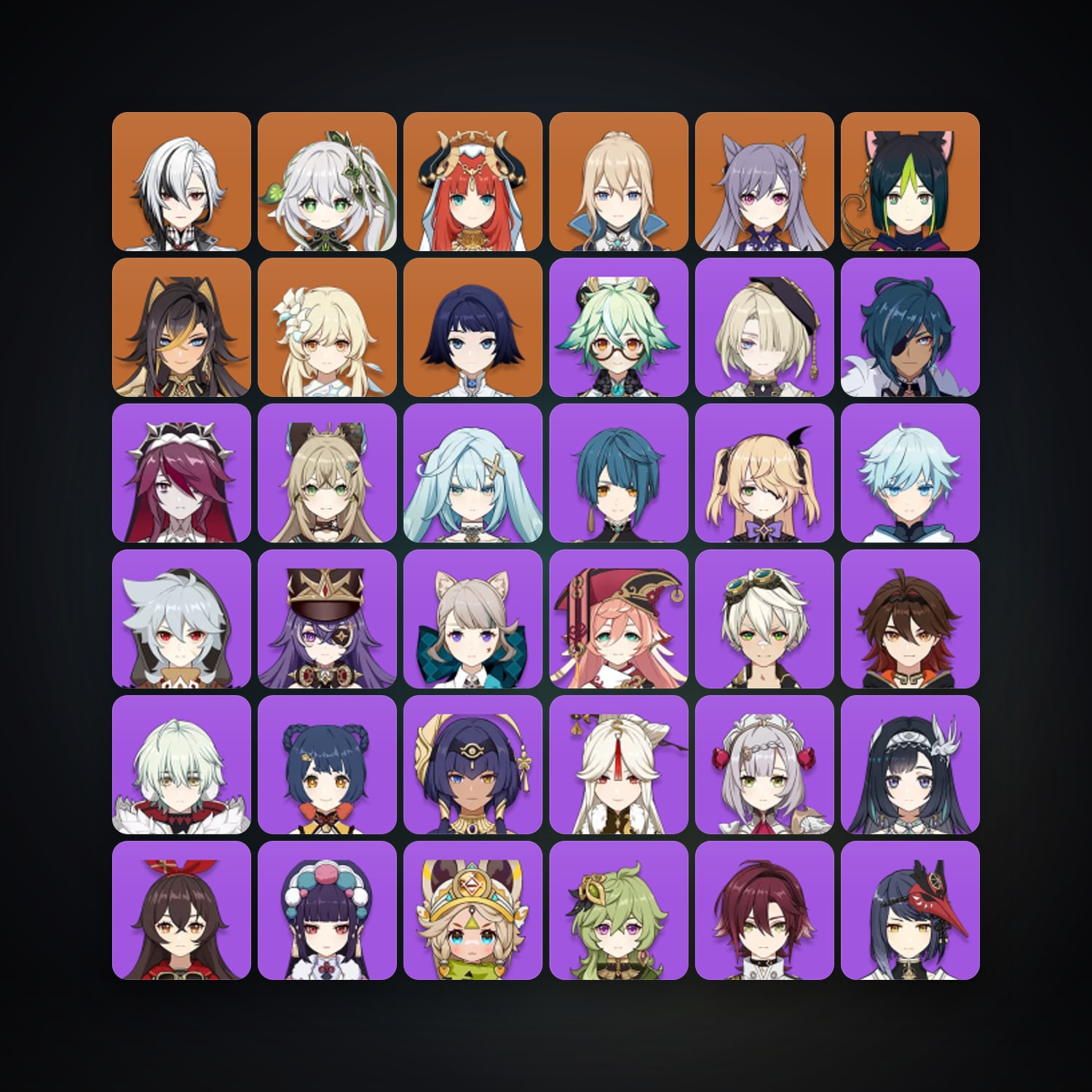 Genshin Impact | AR 50 | 42 Chars | 7× 5★ — Genshin / miHoYo Account · 261062291 — HabibiAccounts