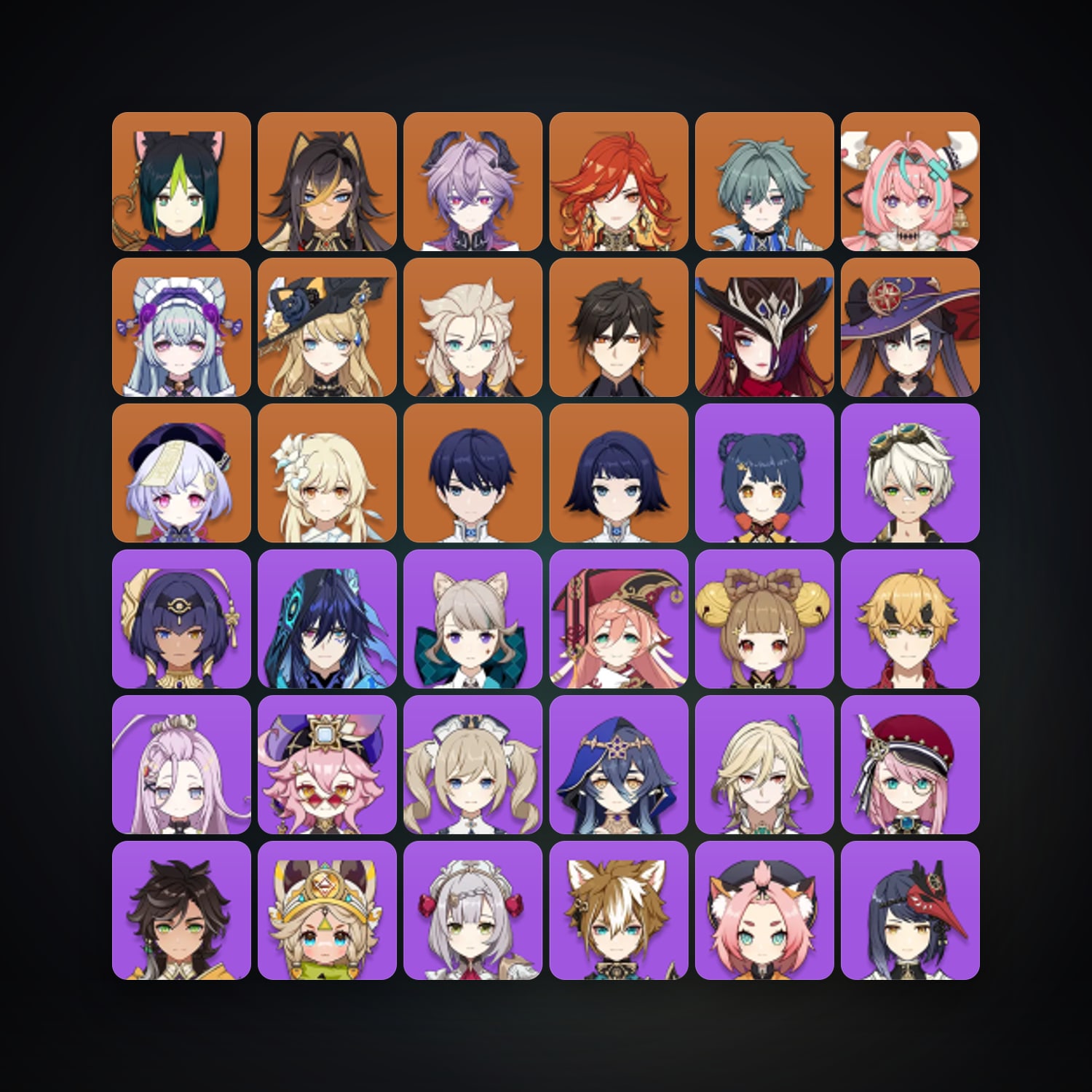 Genshin Impact | AR 50 | 60 Chars | 13× 5★ — Genshin / miHoYo Account — HabibiAccounts