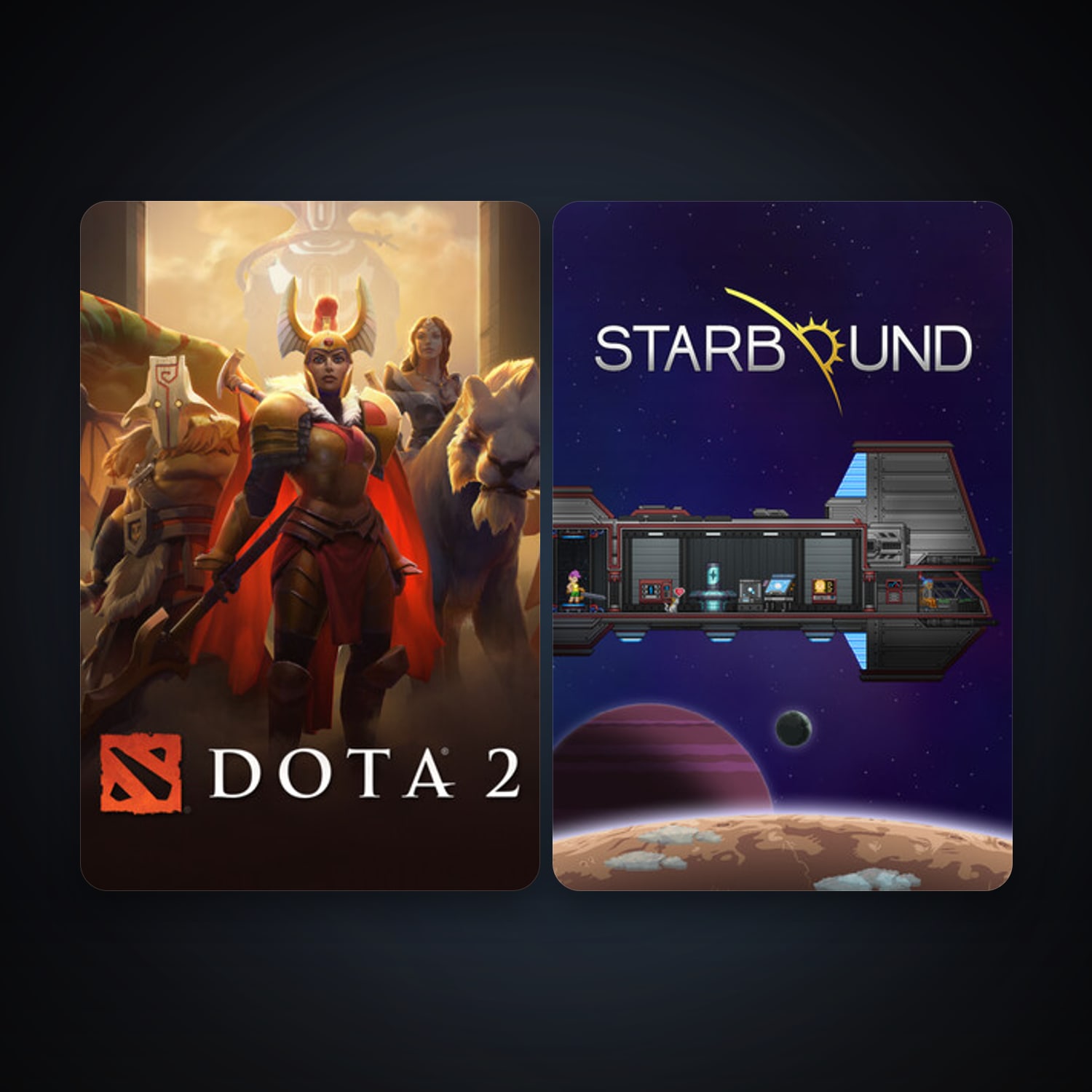 Dota 2 + Starbound, 4 games, clean — HabibiAccounts