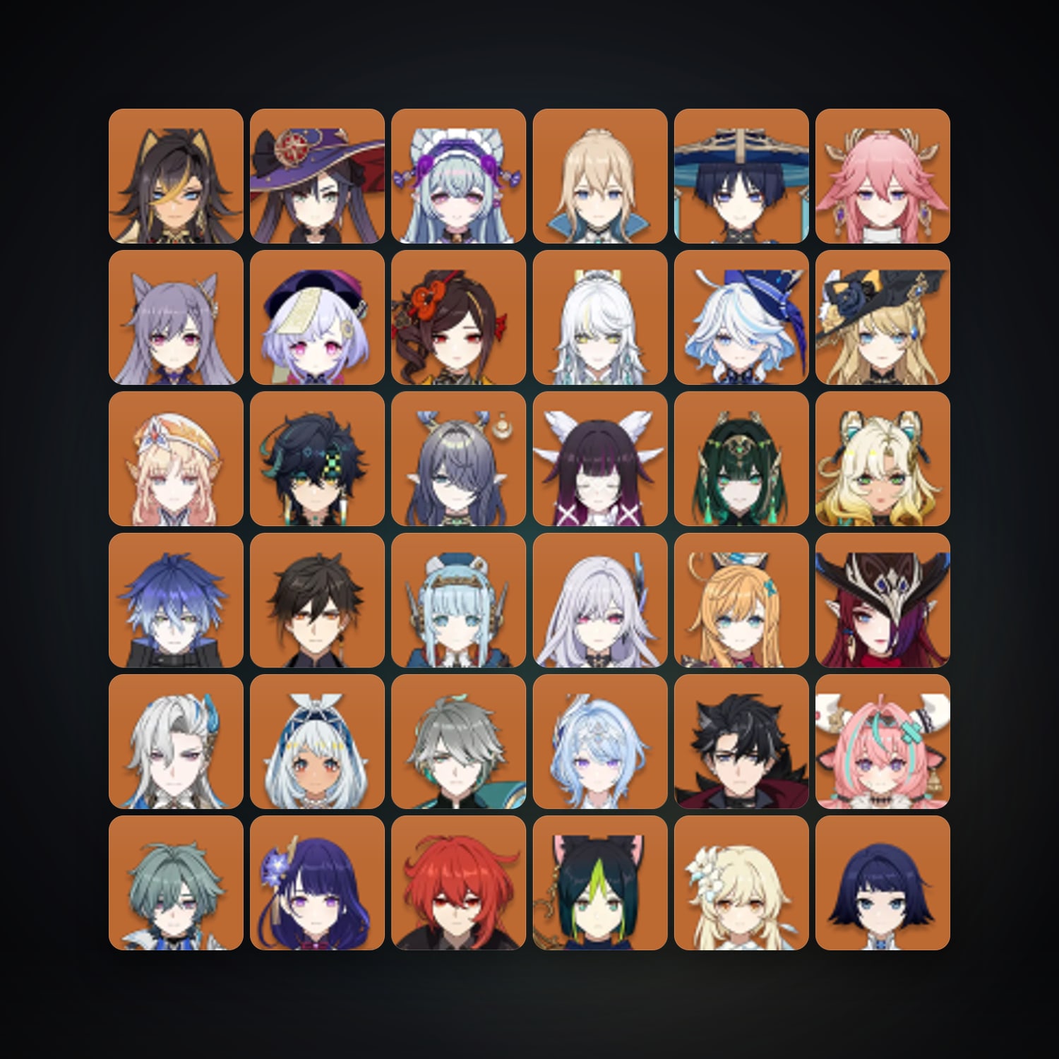 Genshin Impact | AR 60 | 87 Chars | 34× 5★ — Genshin / miHoYo Account — HabibiAccounts