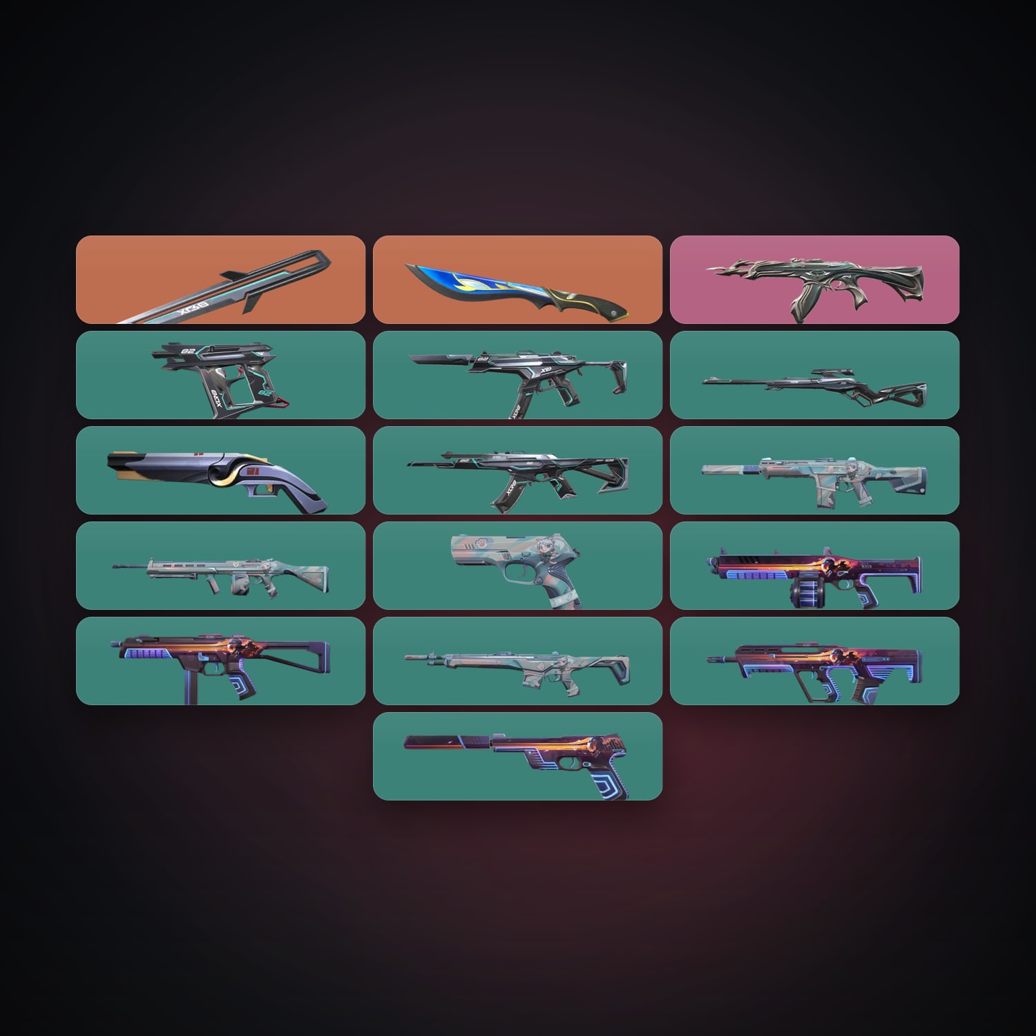AP Silver 1 locker — 2 knives, 16 skins, lvl 109 — HabibiAccounts