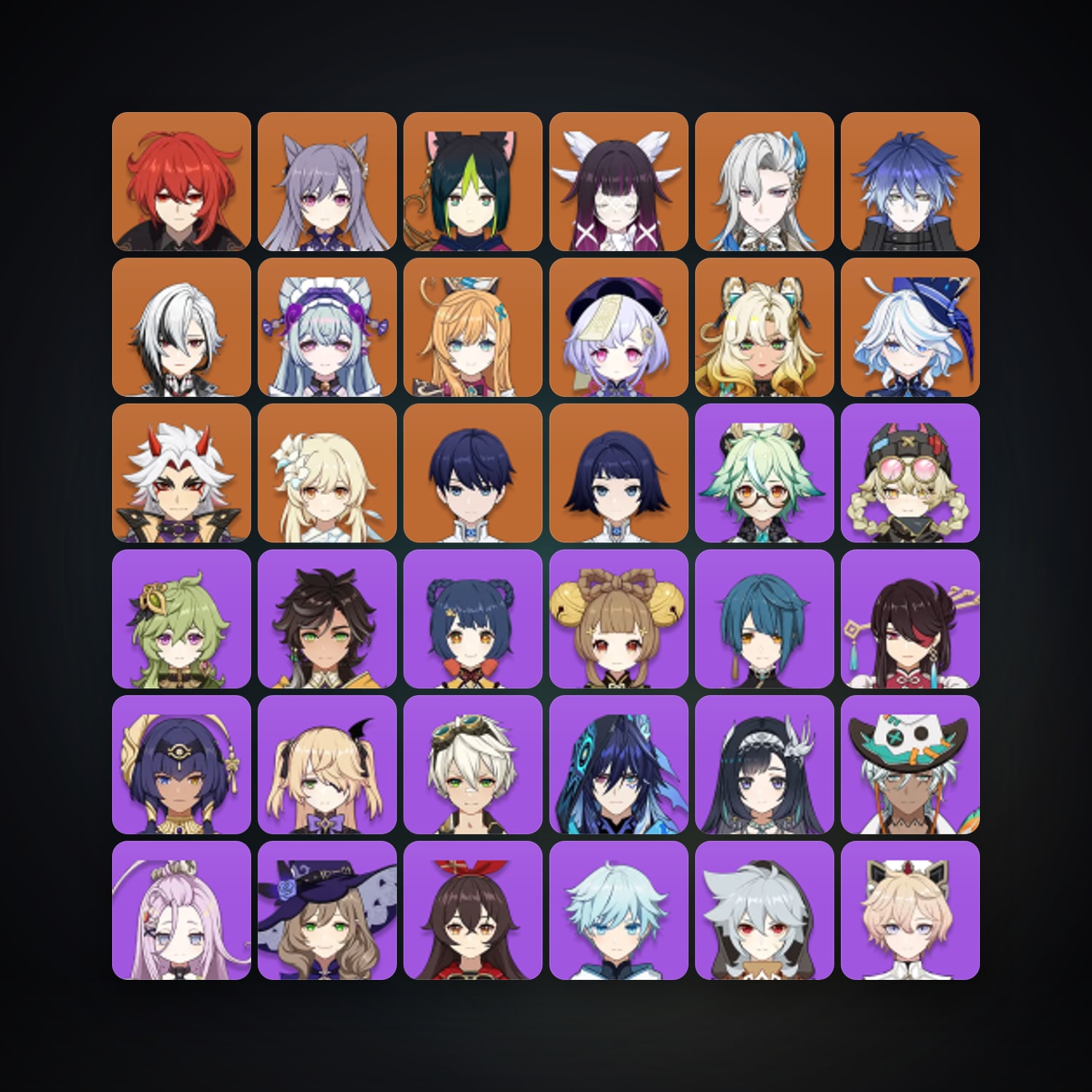 Genshin Impact | AR 57 | 58 Chars | 13× 5★ — Genshin / miHoYo Account — HabibiAccounts