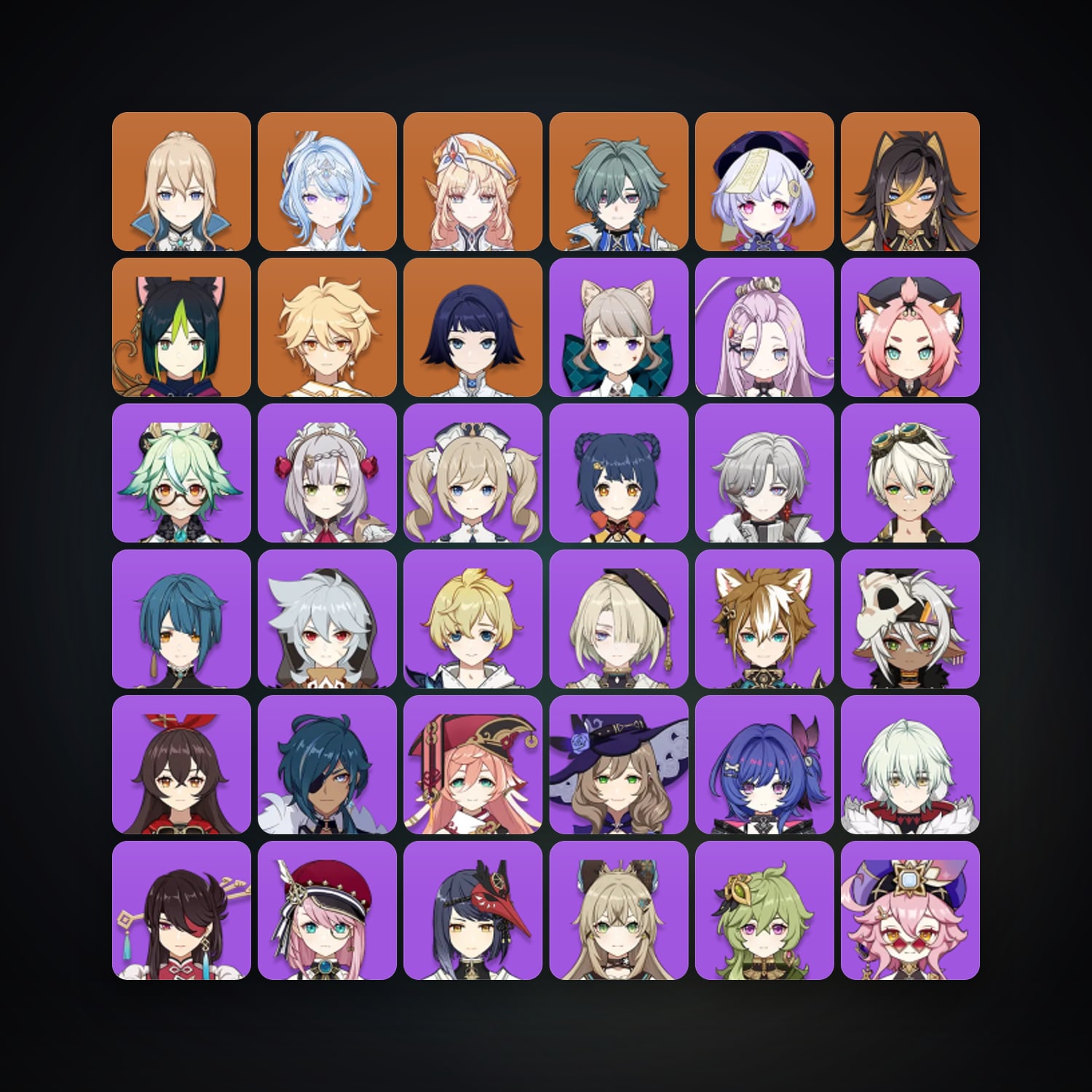 Genshin Impact | AR 55 | 41 Chars | 7× 5★ — Genshin / miHoYo Account — HabibiAccounts