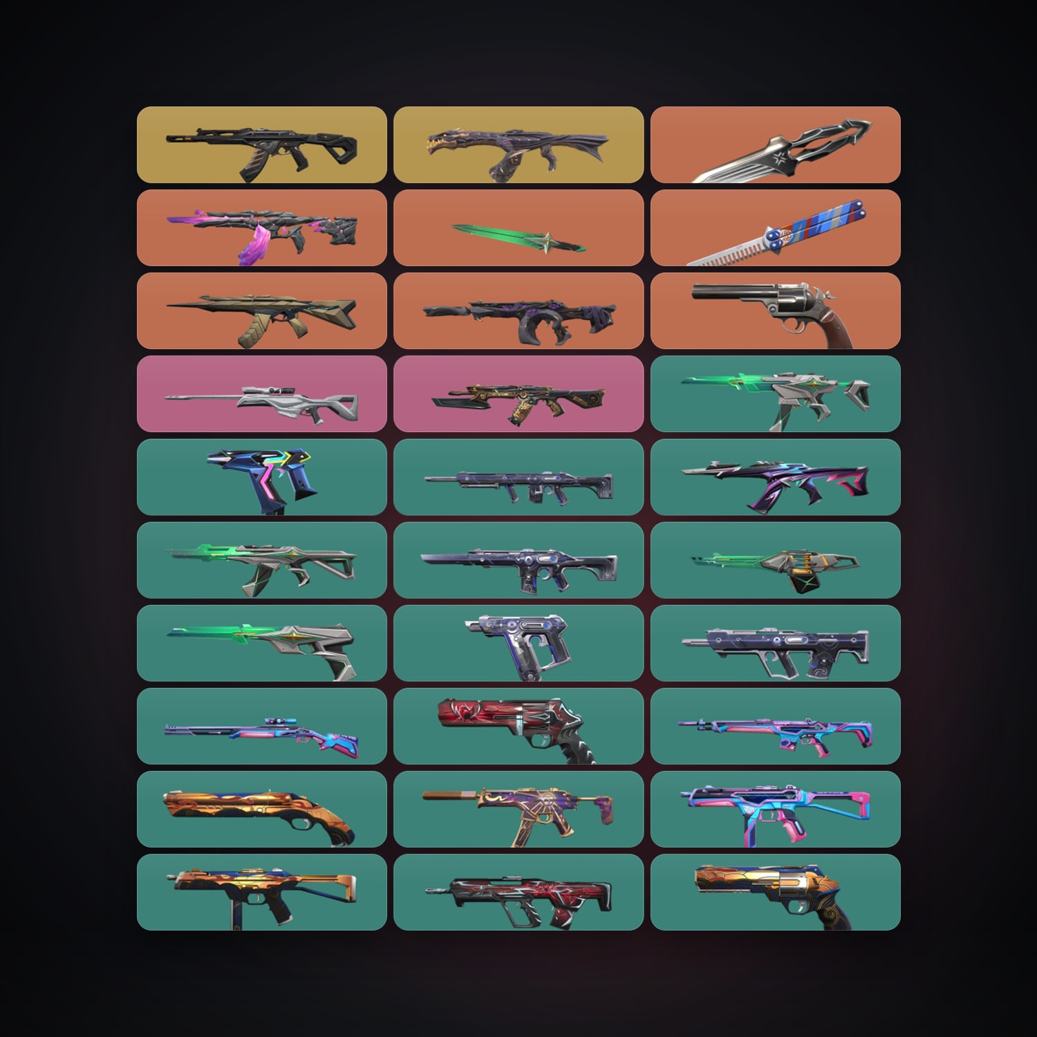 BR Gold 2 locker — 3 knives, 45 skins, lvl 156 — HabibiAccounts