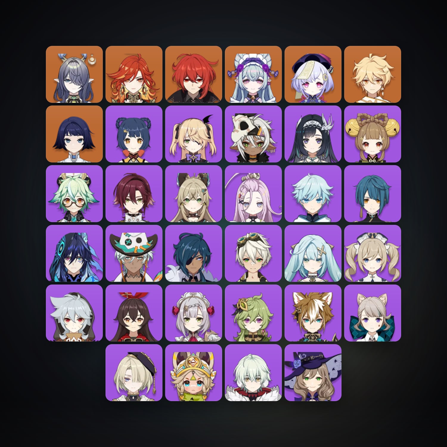 Genshin Impact | AR 48 | 34 Chars | 5× 5★ — Genshin / miHoYo Account — HabibiAccounts