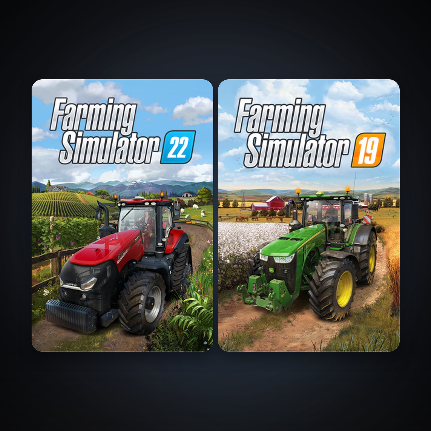 Farming Simulator 19 + Farming Simulator 22, 2 games, clean — HabibiAccounts