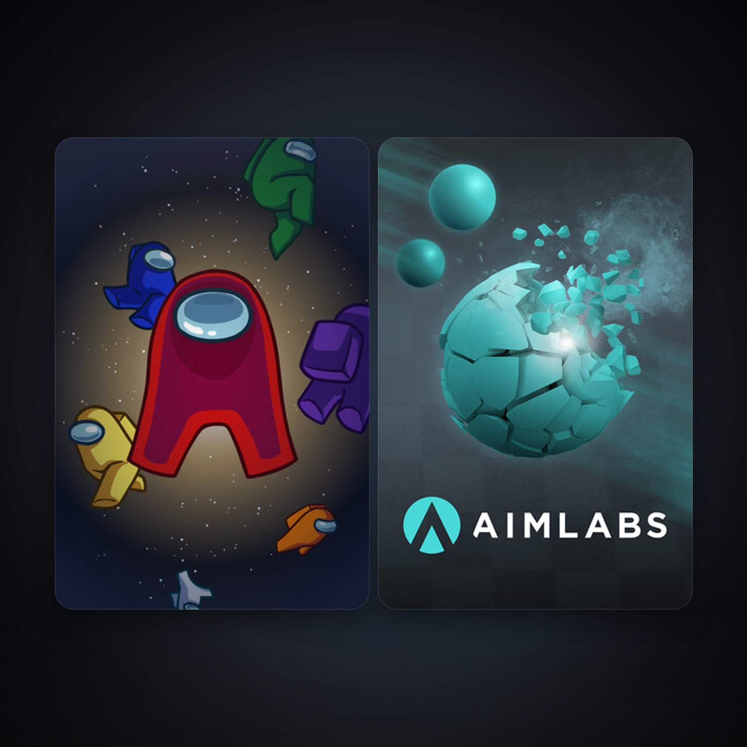 Aimlabs + Among Us, 5 games, clean — HabibiAccounts