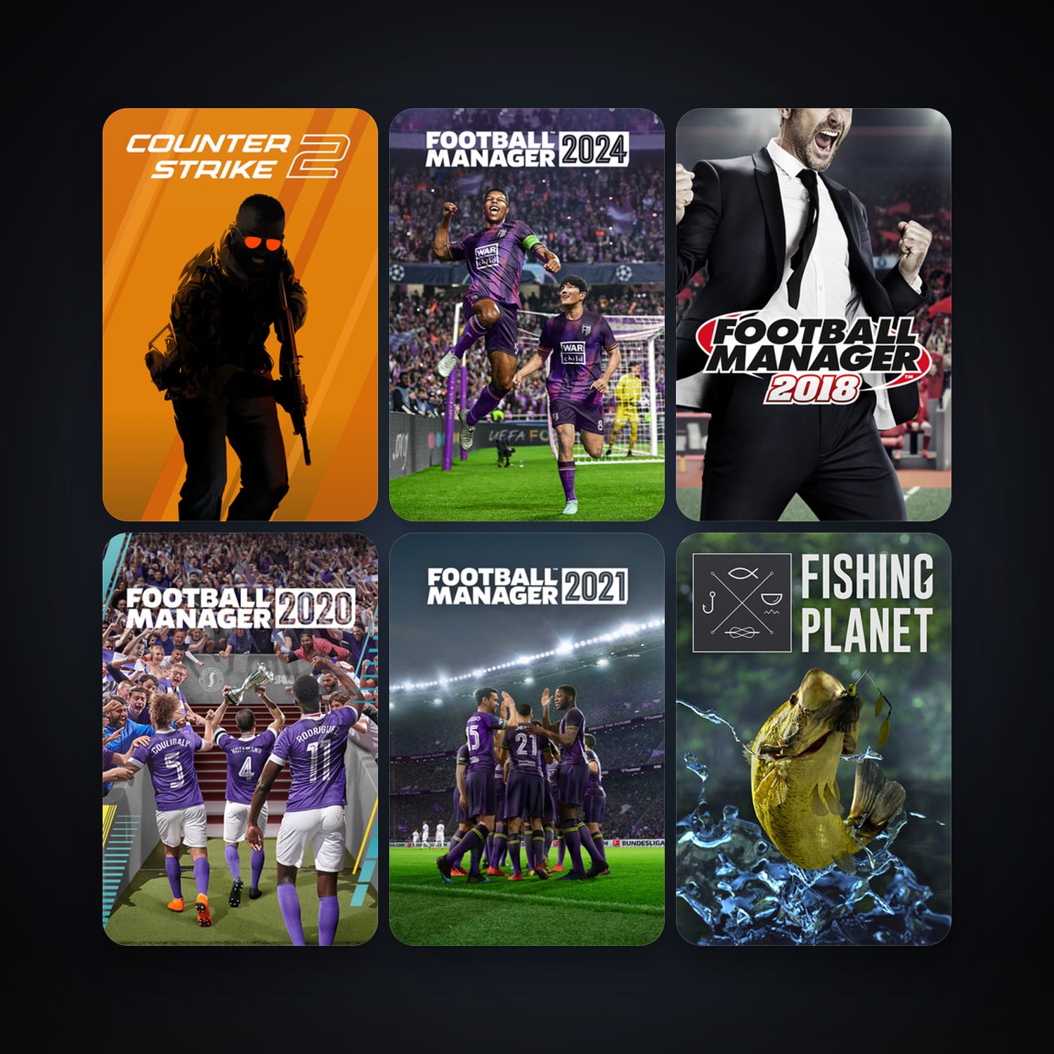 CS2 Prime + Fishing Planet, 27 games, Steam 10, clean — HabibiAccounts