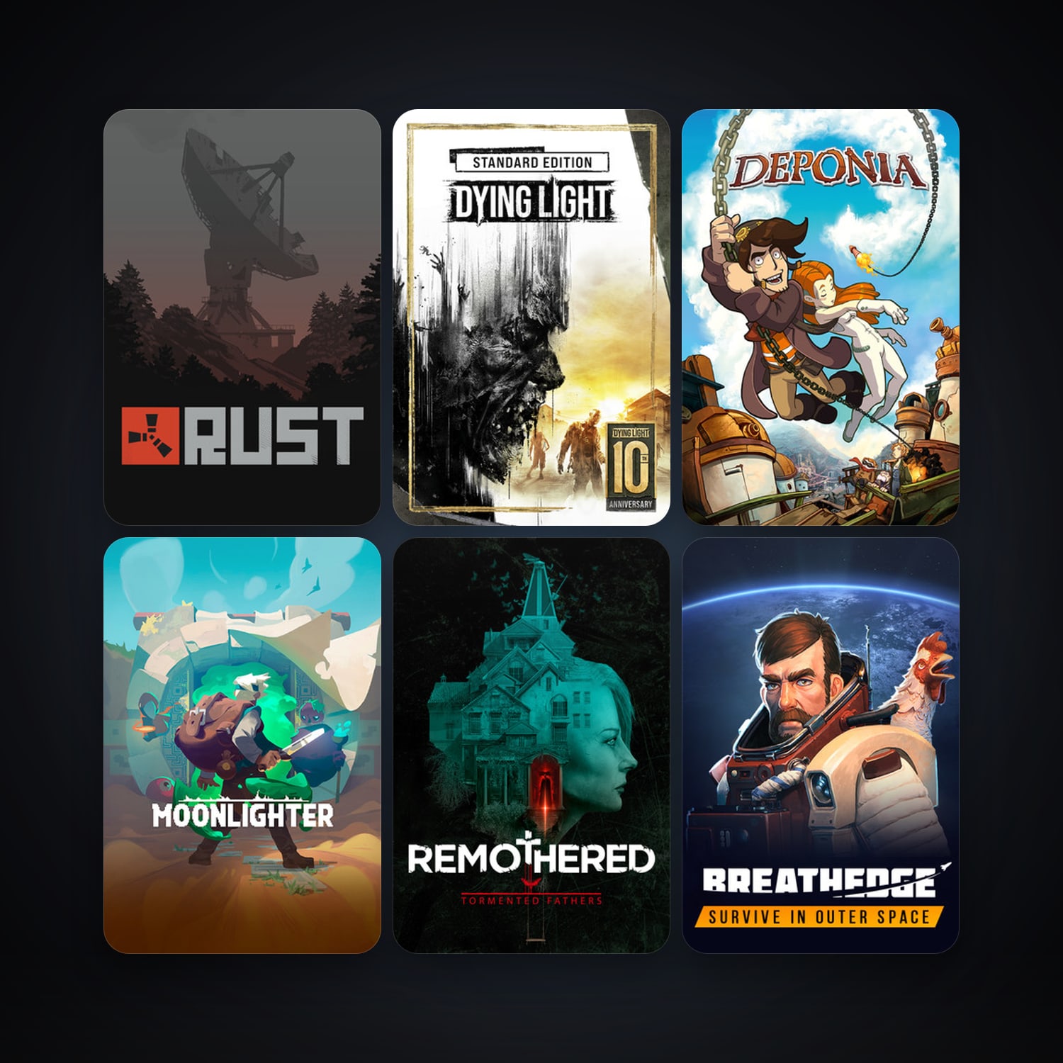 Deponia + Dying Light, 22 games, clean — HabibiAccounts