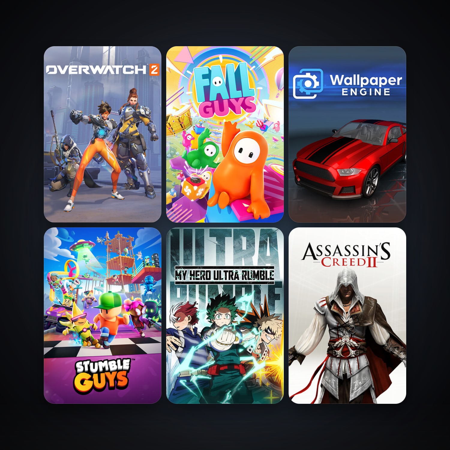 Assassin's Creed 2 Deluxe Edition + Terraria, 19 games, clean — HabibiAccounts