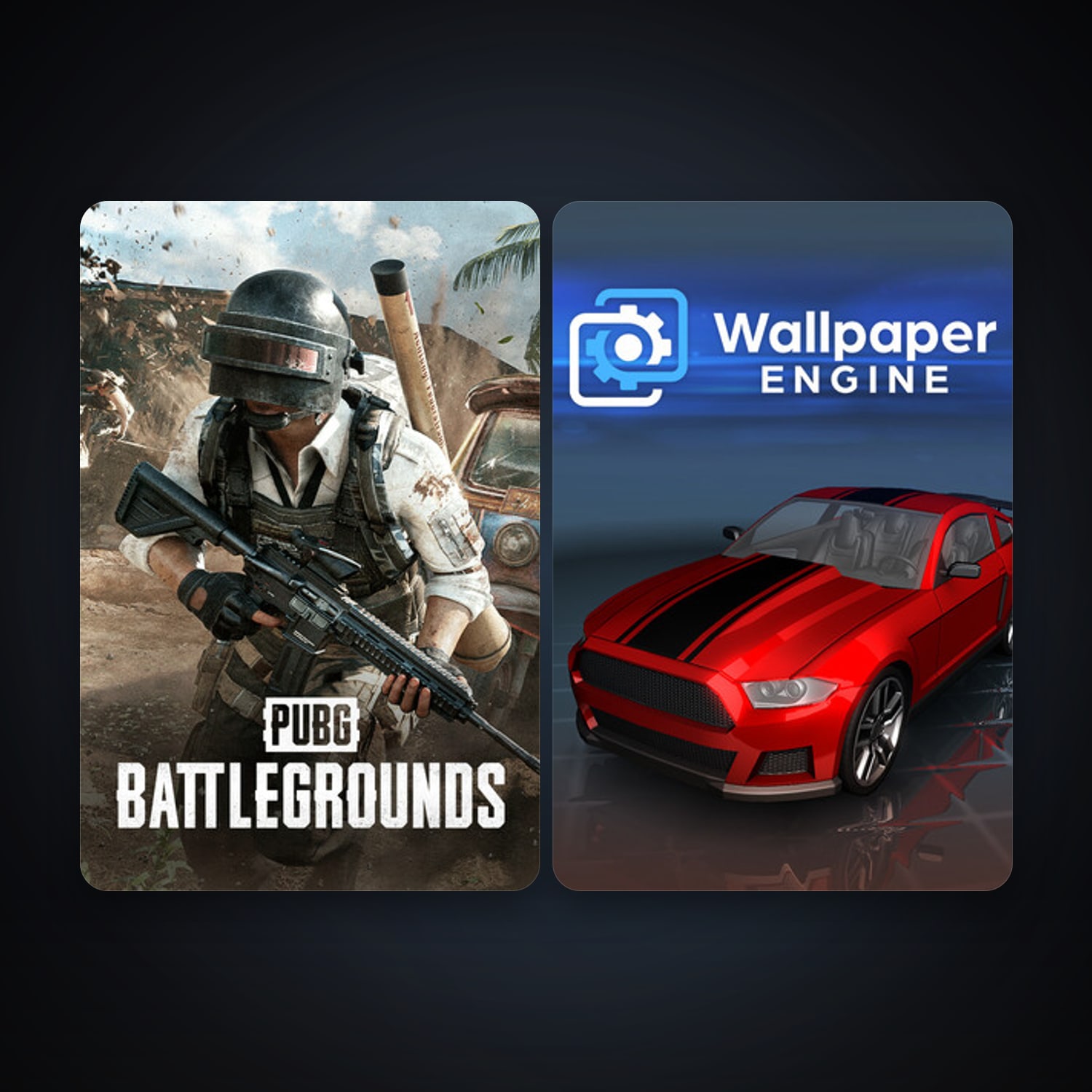 Wallpaper Engine + PUBG: BATTLEGROUNDS, 4 games, clean — HabibiAccounts