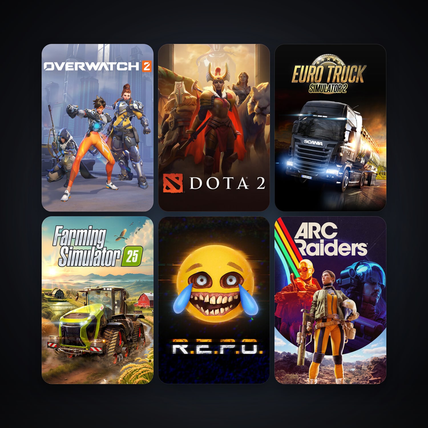 Dota 2 + Euro Truck Simulator 2, 21 games, Steam 20, clean — HabibiAccounts