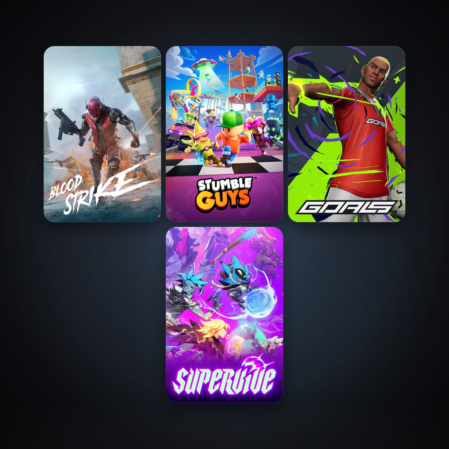 SUPERVIVE + eFootball 2024, 15 games, clean — HabibiAccounts