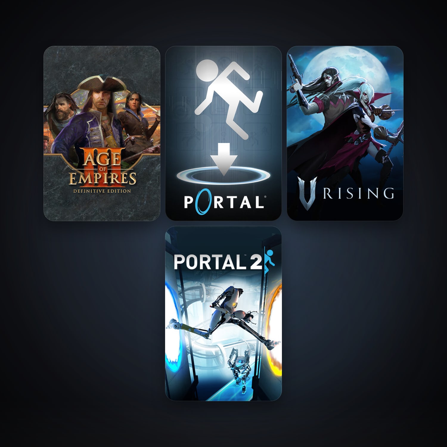 Portal + Portal 2, 6 games, clean — HabibiAccounts