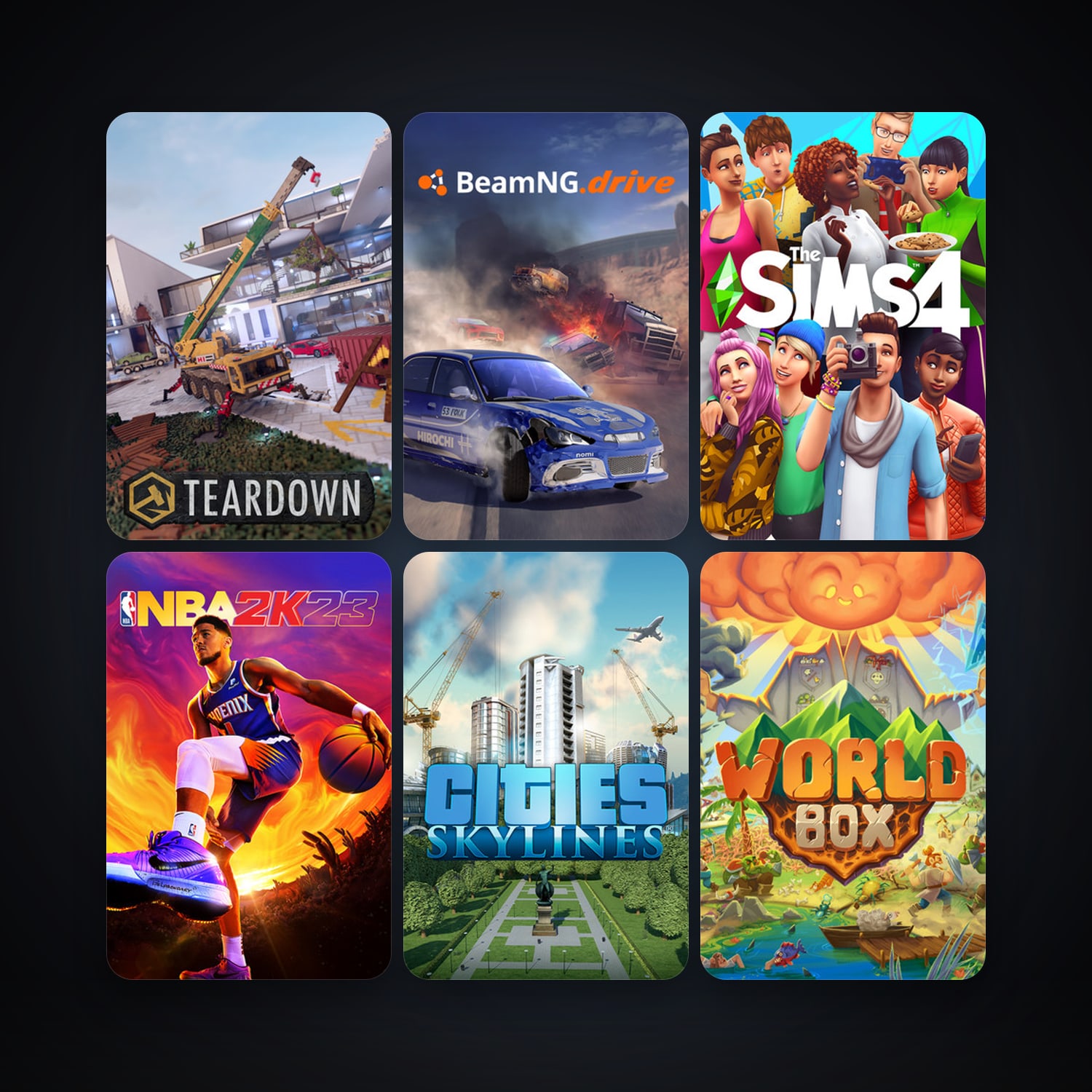 Cities: Skylines + BeamNG.drive, 26 games, clean — HabibiAccounts