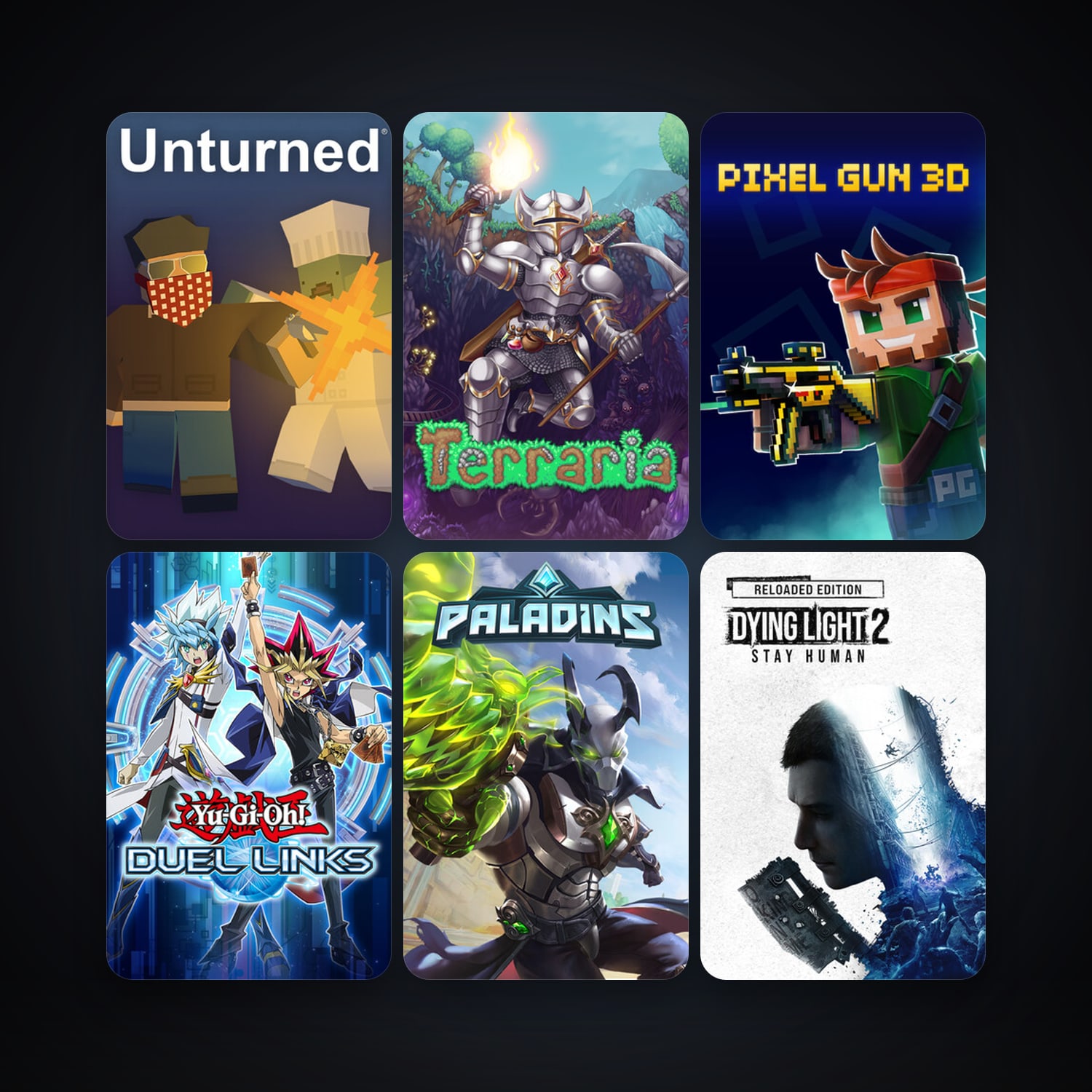 Terraria + Dungeon Defenders II, 23 games, clean — HabibiAccounts