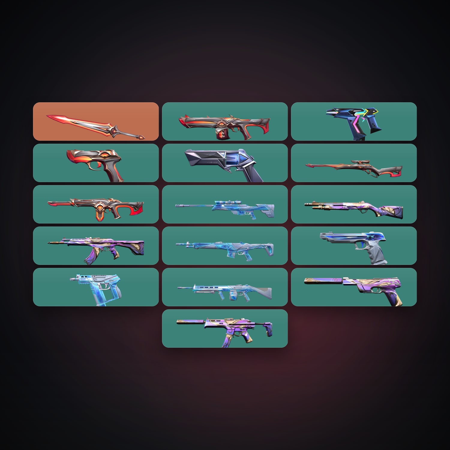AP Gold 1 locker — 1 knives, 16 skins, lvl 87 — HabibiAccounts