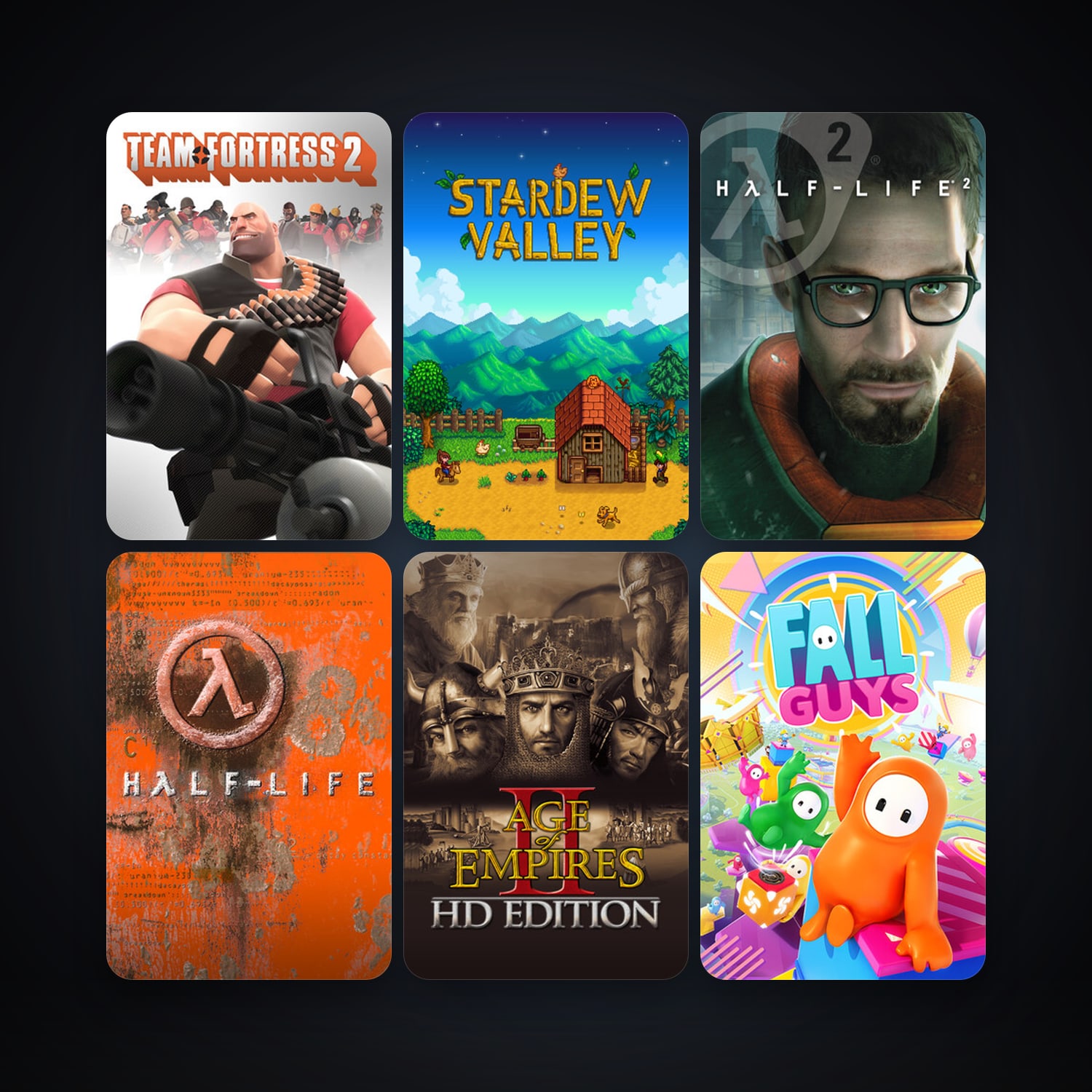Half-Life + Half-Life 2, 19 games, clean — HabibiAccounts