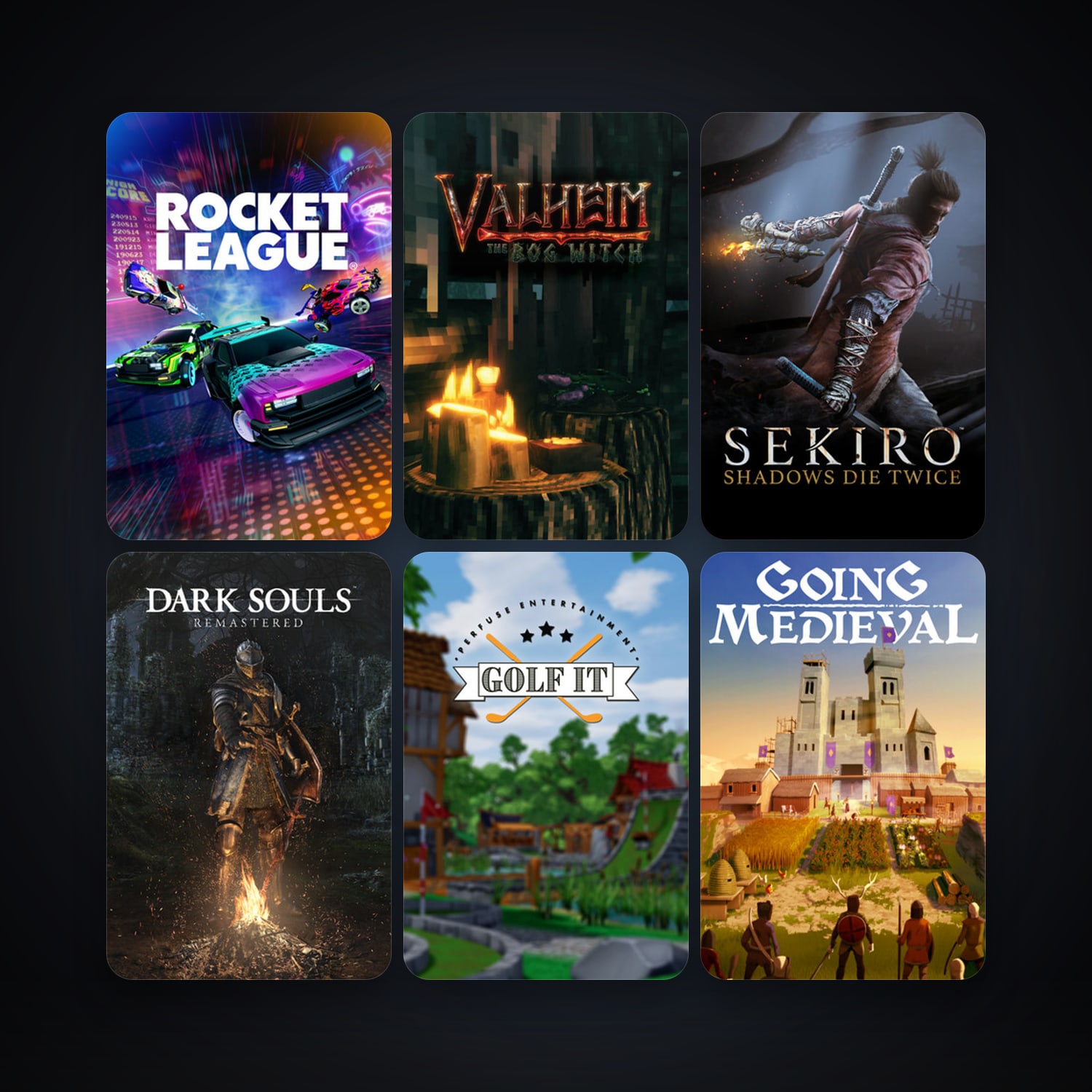 Rocket League + Hollow Knight, 64 games, Steam 10, clean — HabibiAccounts