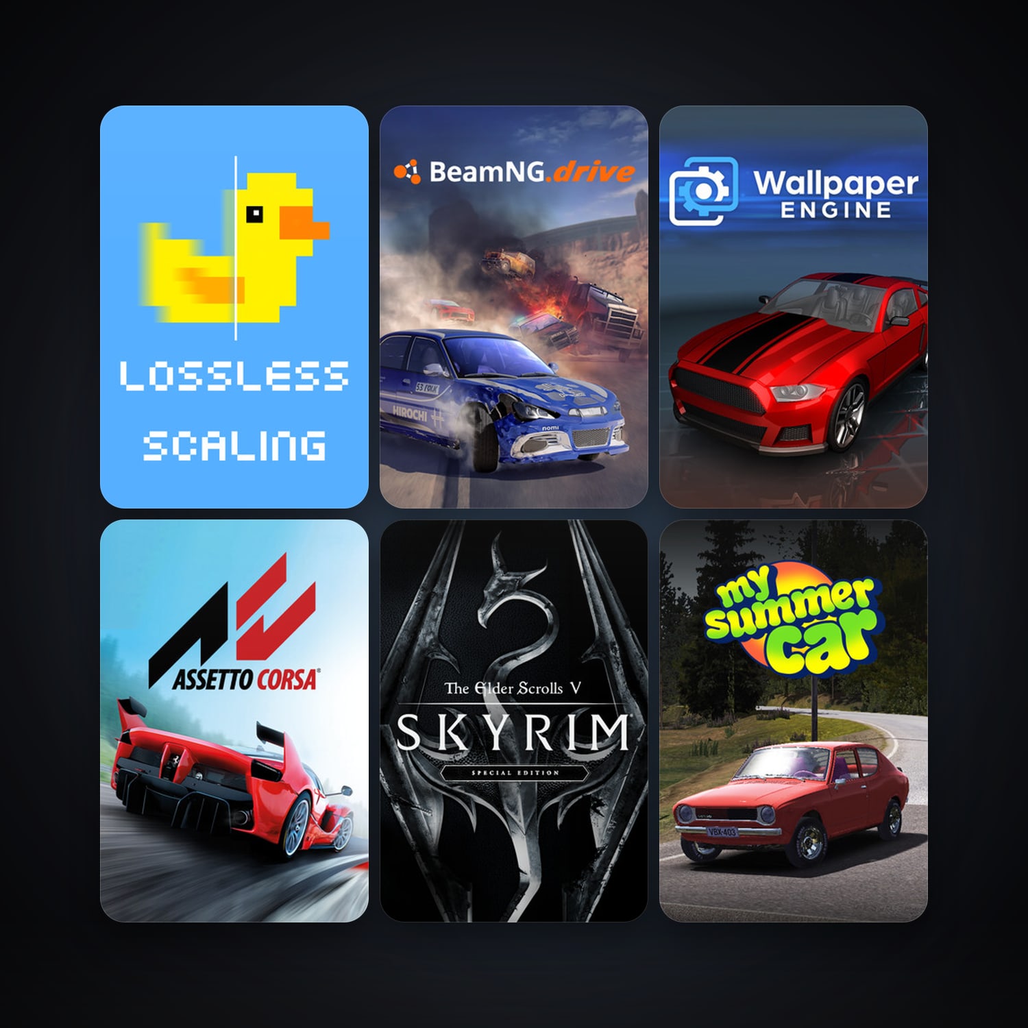 Euro Truck Simulator 2 + Assetto Corsa, 28 games, clean — HabibiAccounts