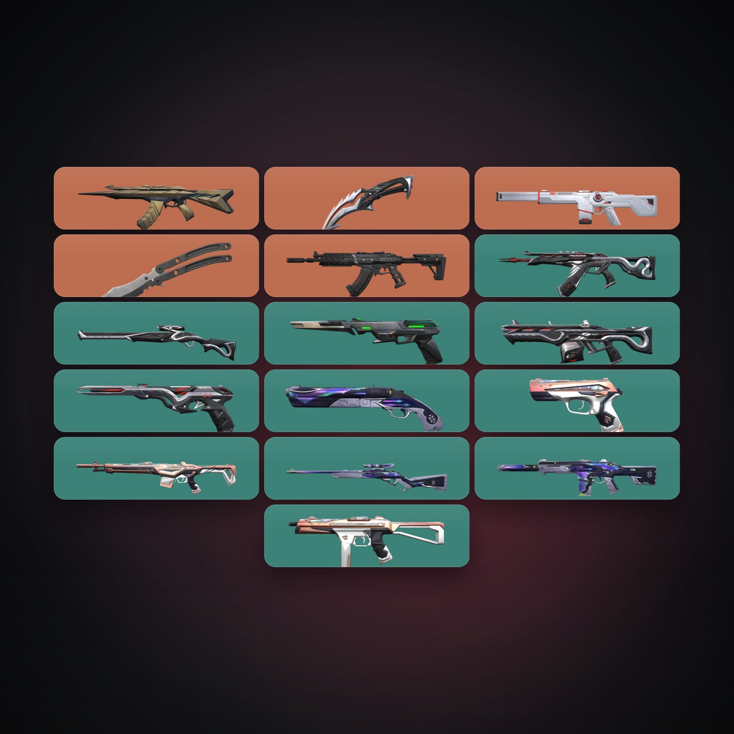BR Silver 3 locker — 2 knives, 17 skins, lvl 77 — HabibiAccounts