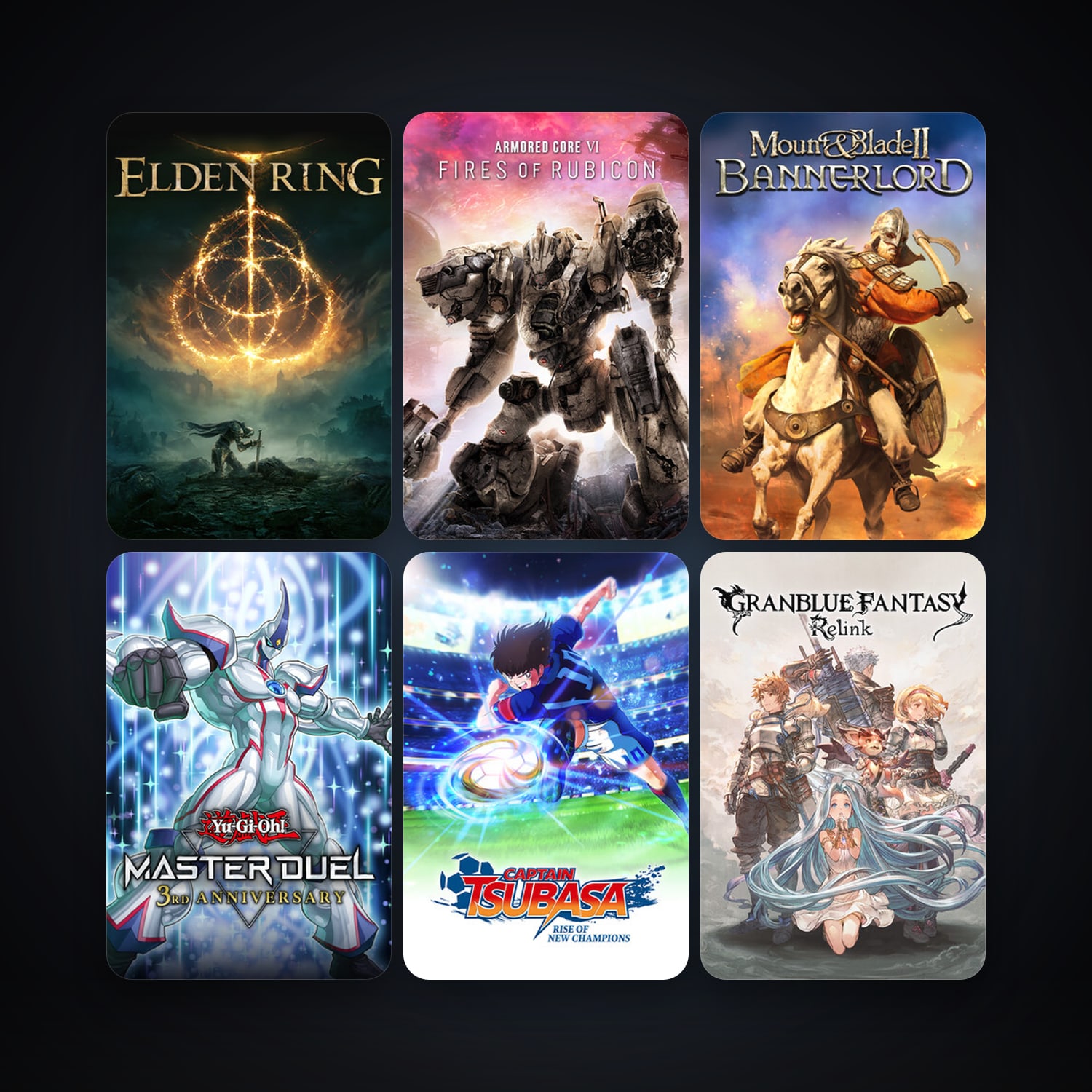 Mount & Blade II: Bannerlord + Granblue Fantasy: Relink, 15 games, clean — HabibiAccounts