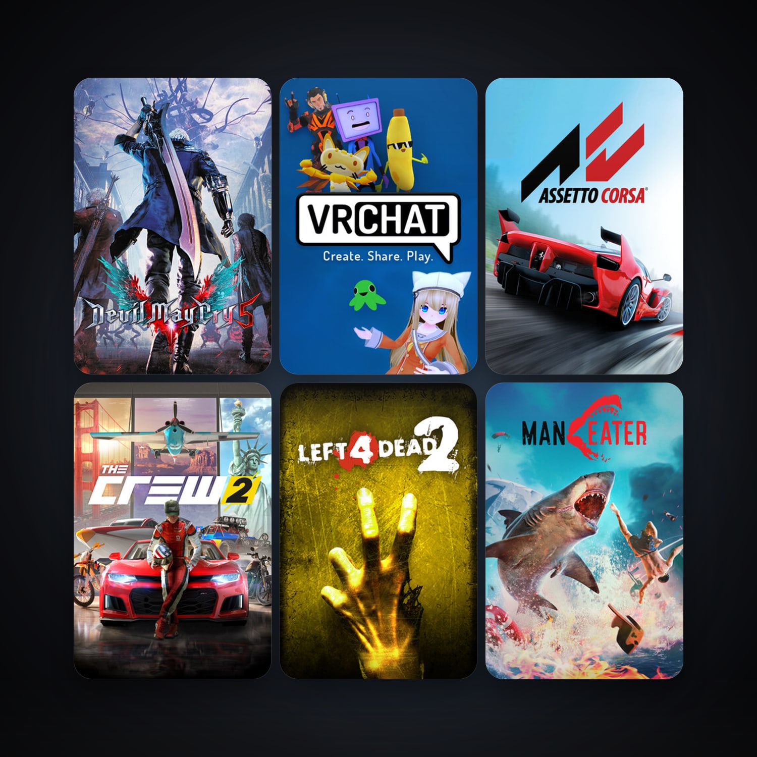 Left 4 Dead 2 + Assetto Corsa, 53 games, clean — HabibiAccounts