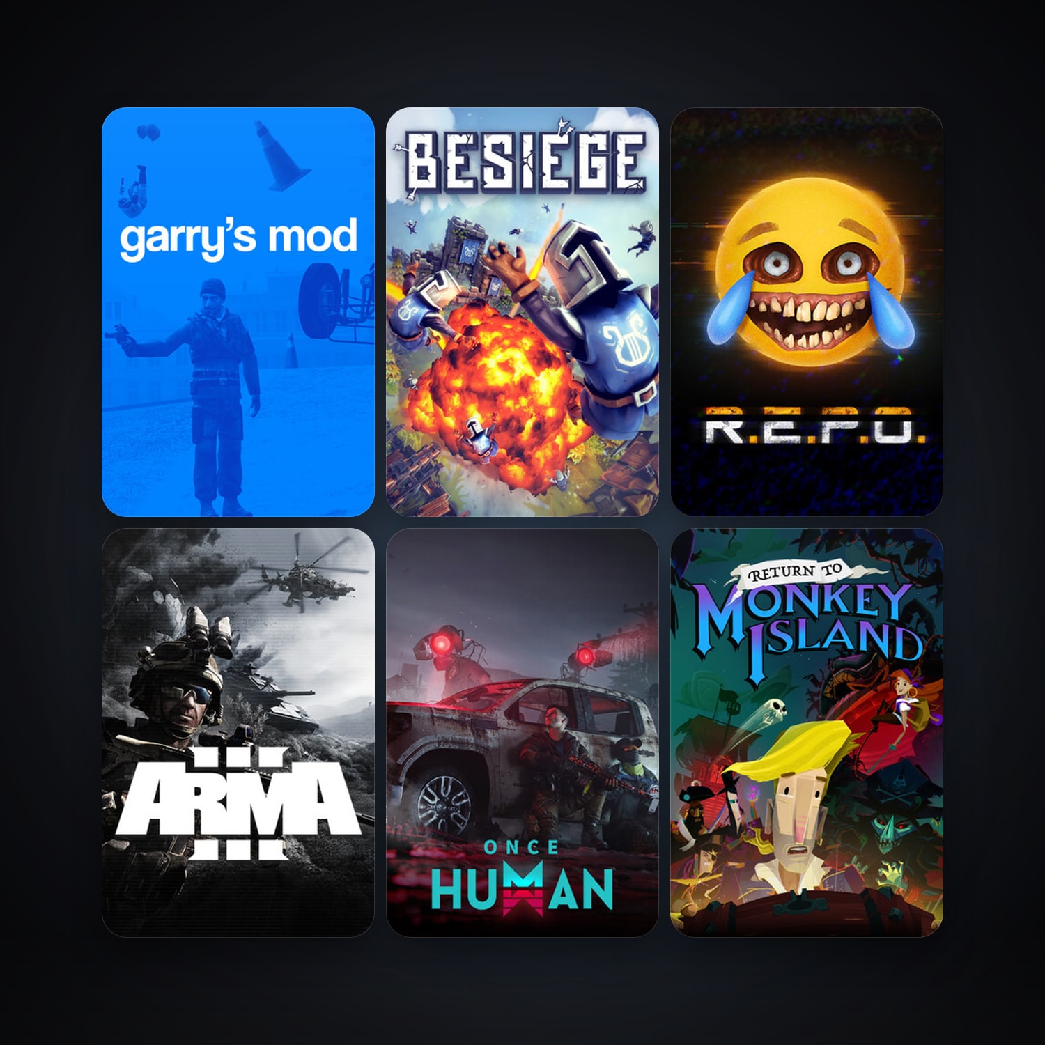 Garry's Mod + Arma 3, 23 games, clean — HabibiAccounts
