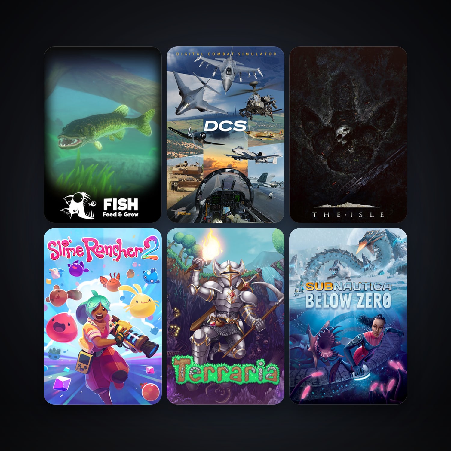 Terraria + DCS World Steam Edition, 7 games, clean — HabibiAccounts