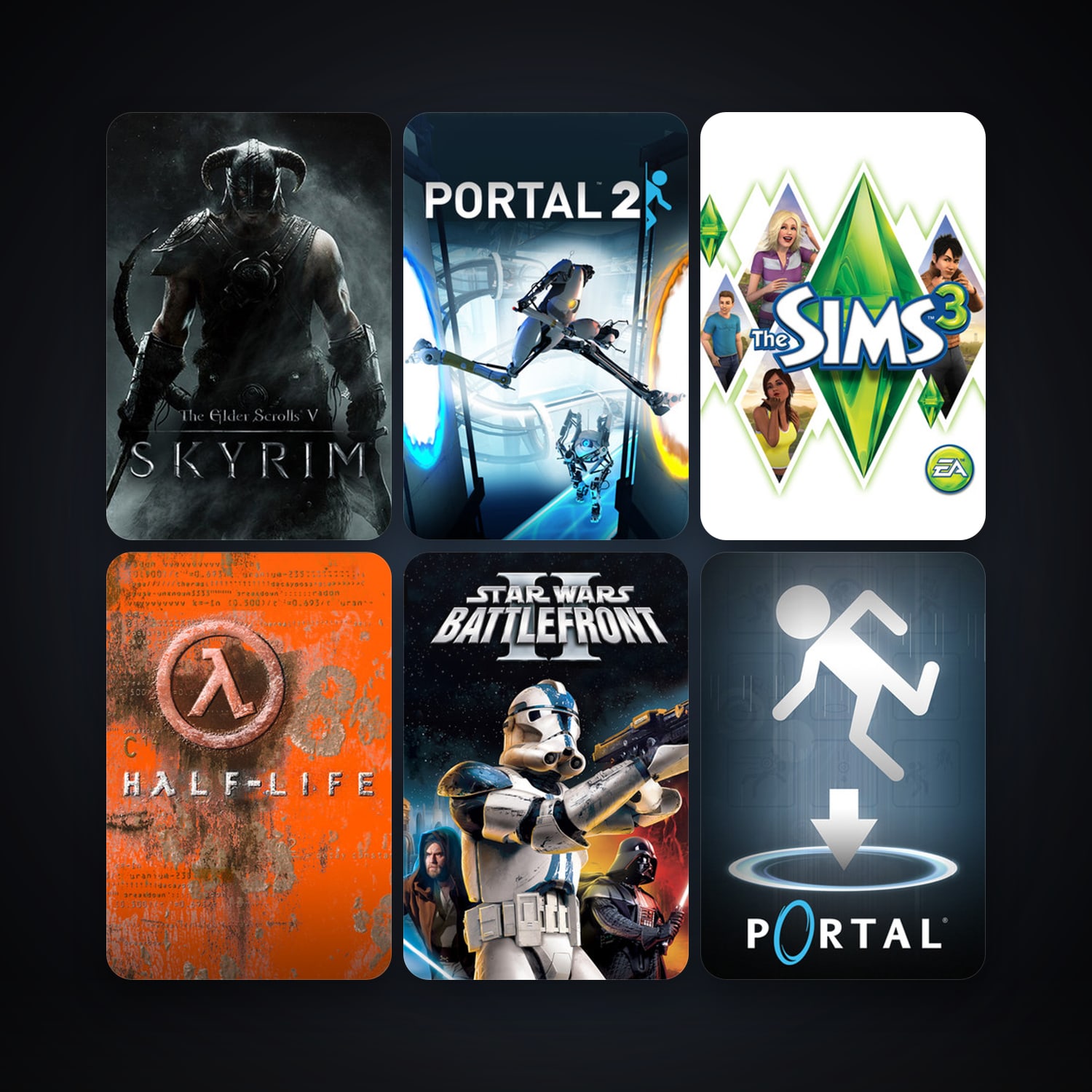Half-Life + Portal, 46 games, clean — HabibiAccounts
