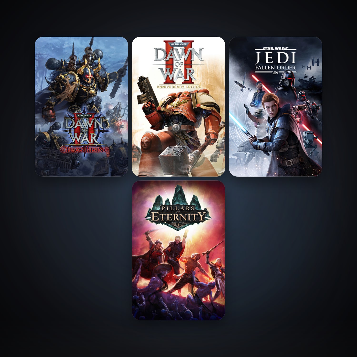 Warhammer 40,000: Dawn of War II + Warhammer 40,000: Dawn of War II Chaos Rising, 6 games, clean — HabibiAccounts