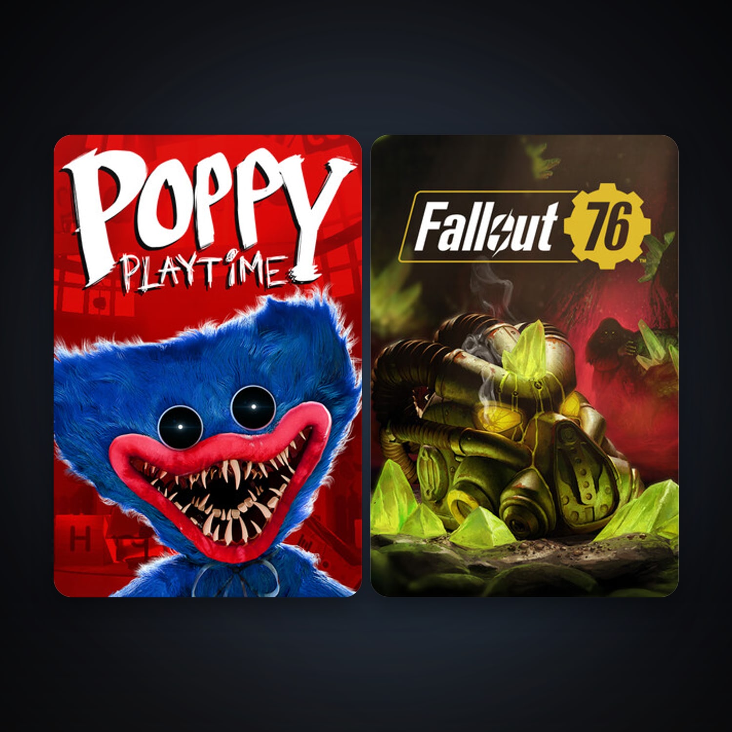 Fallout 76 + Poppy Playtime, 6 games, clean — HabibiAccounts