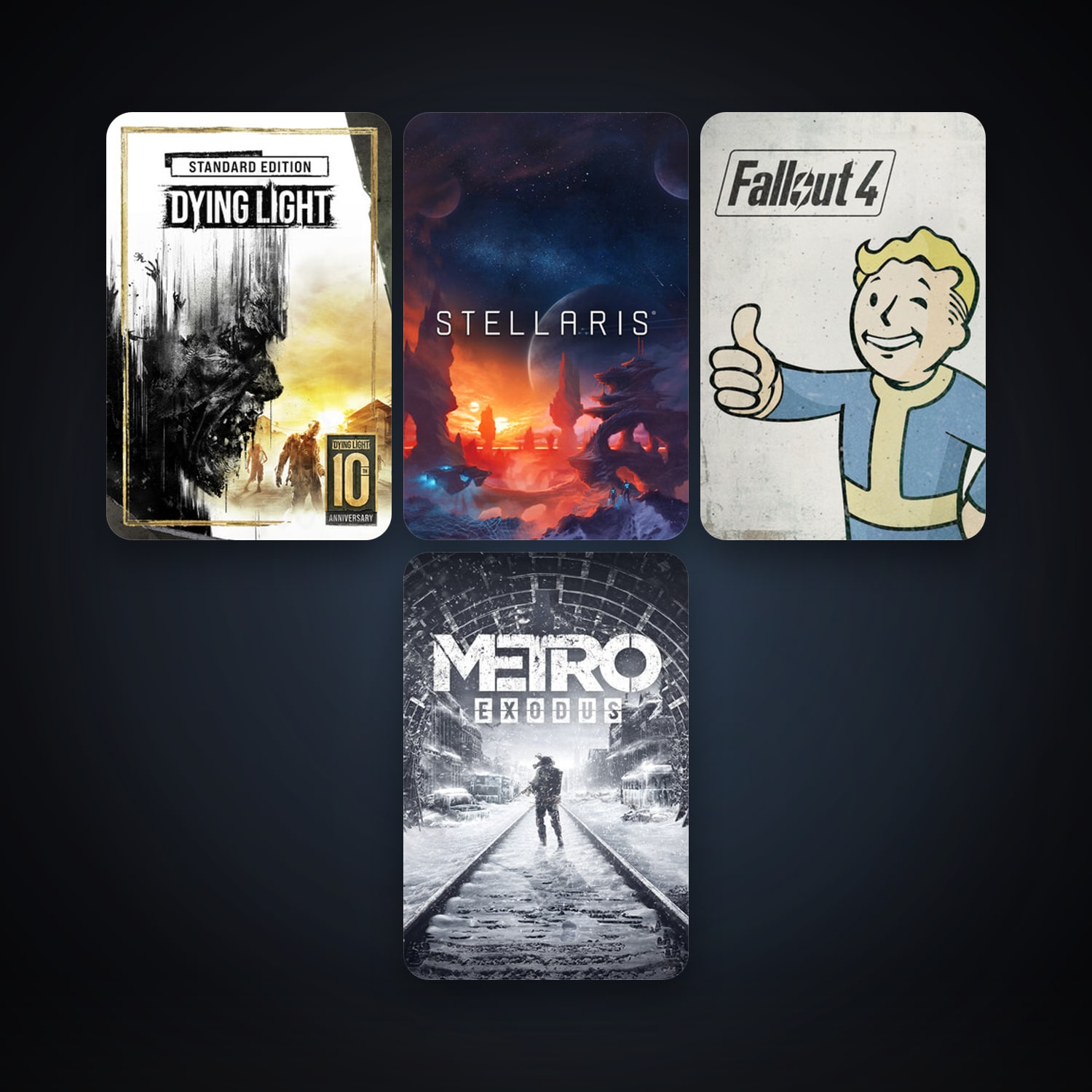 Dying Light + Stellaris, 7 games, clean — HabibiAccounts
