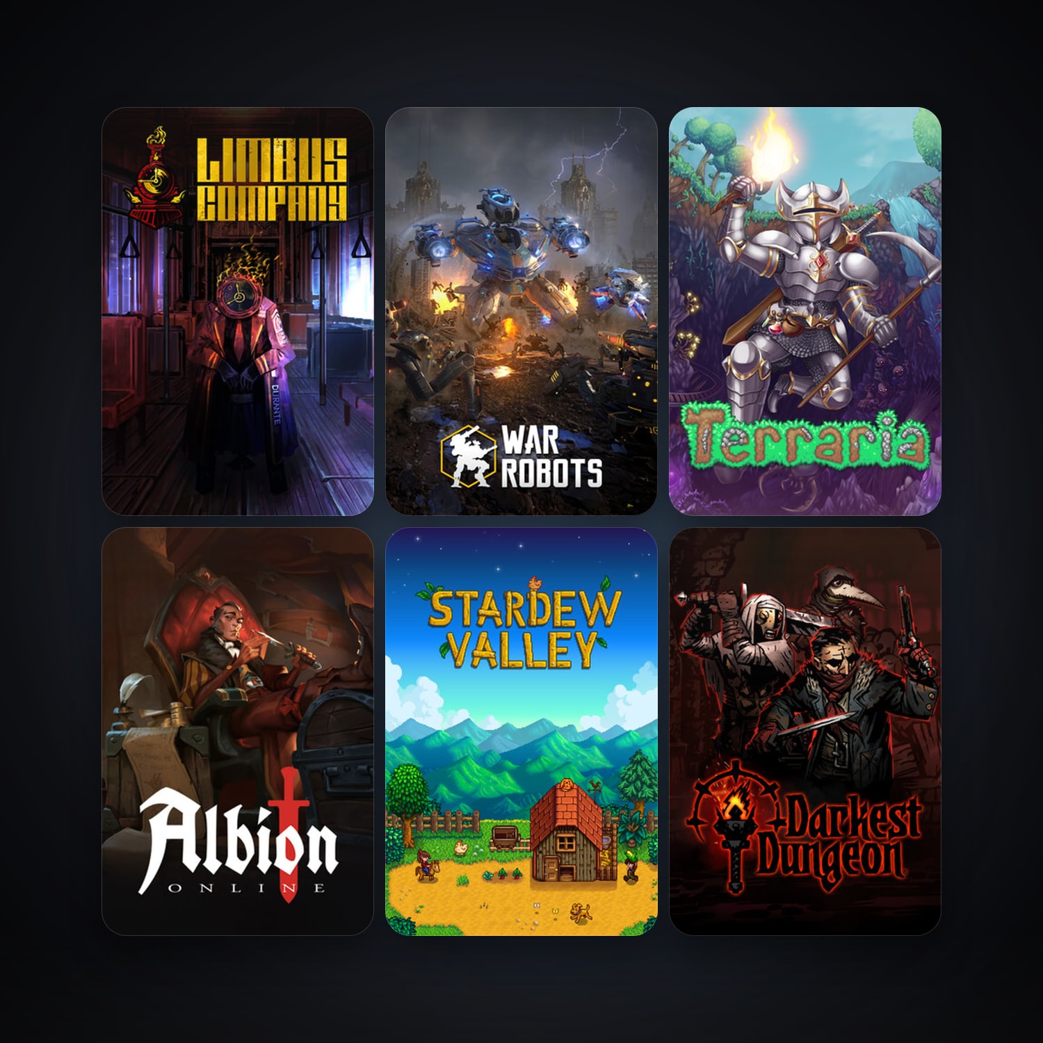 Terraria + Darkest Dungeon, 58 games, clean — HabibiAccounts