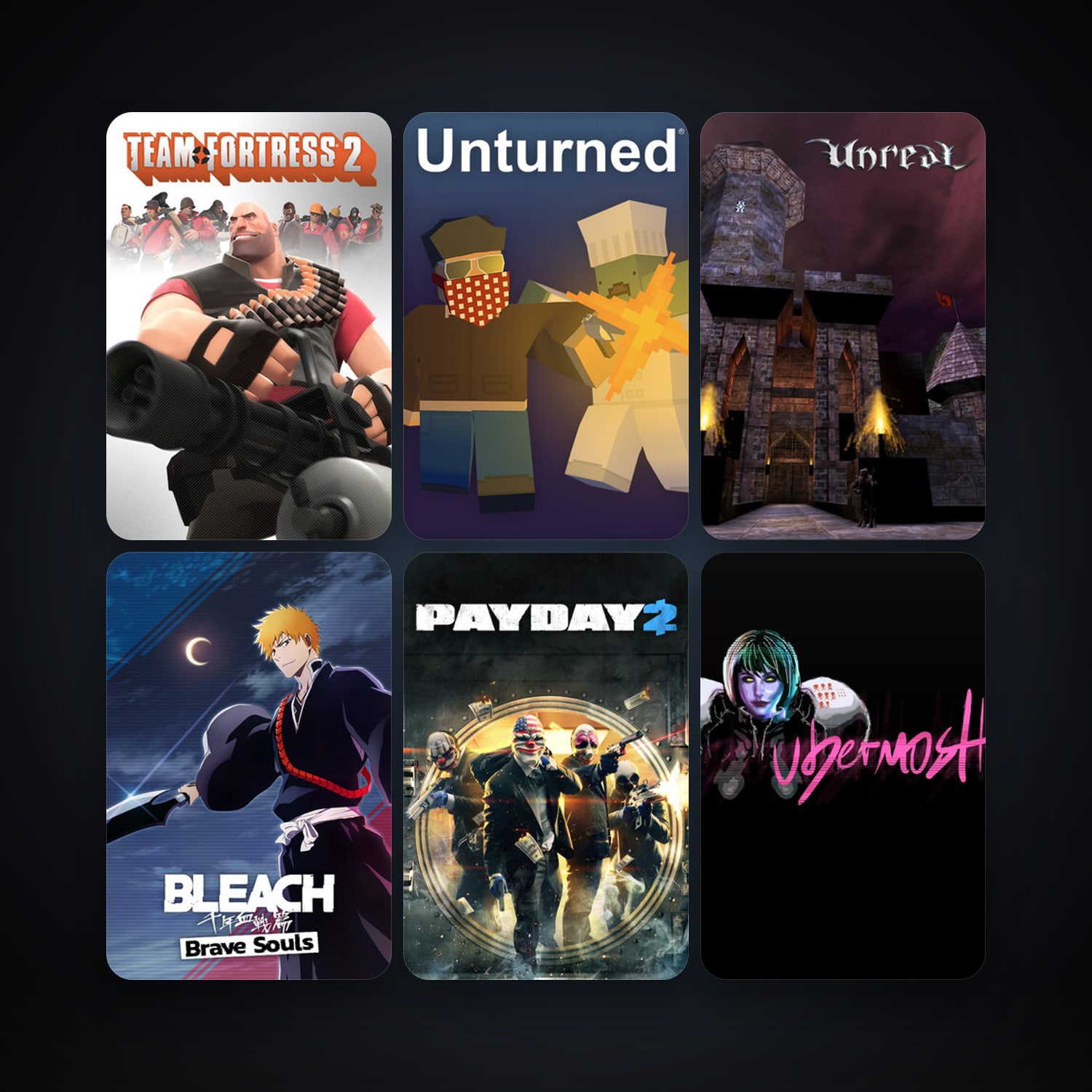 Team Fortress 2 + Unreal Gold, 47 games, Steam 34, clean — HabibiAccounts