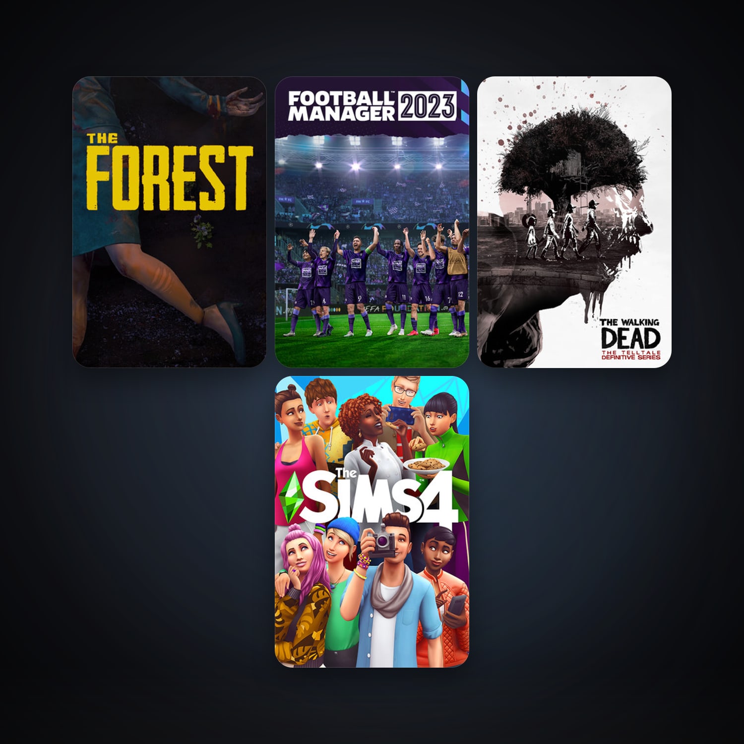 The Walking Dead + The Forest, 10 games, clean — HabibiAccounts