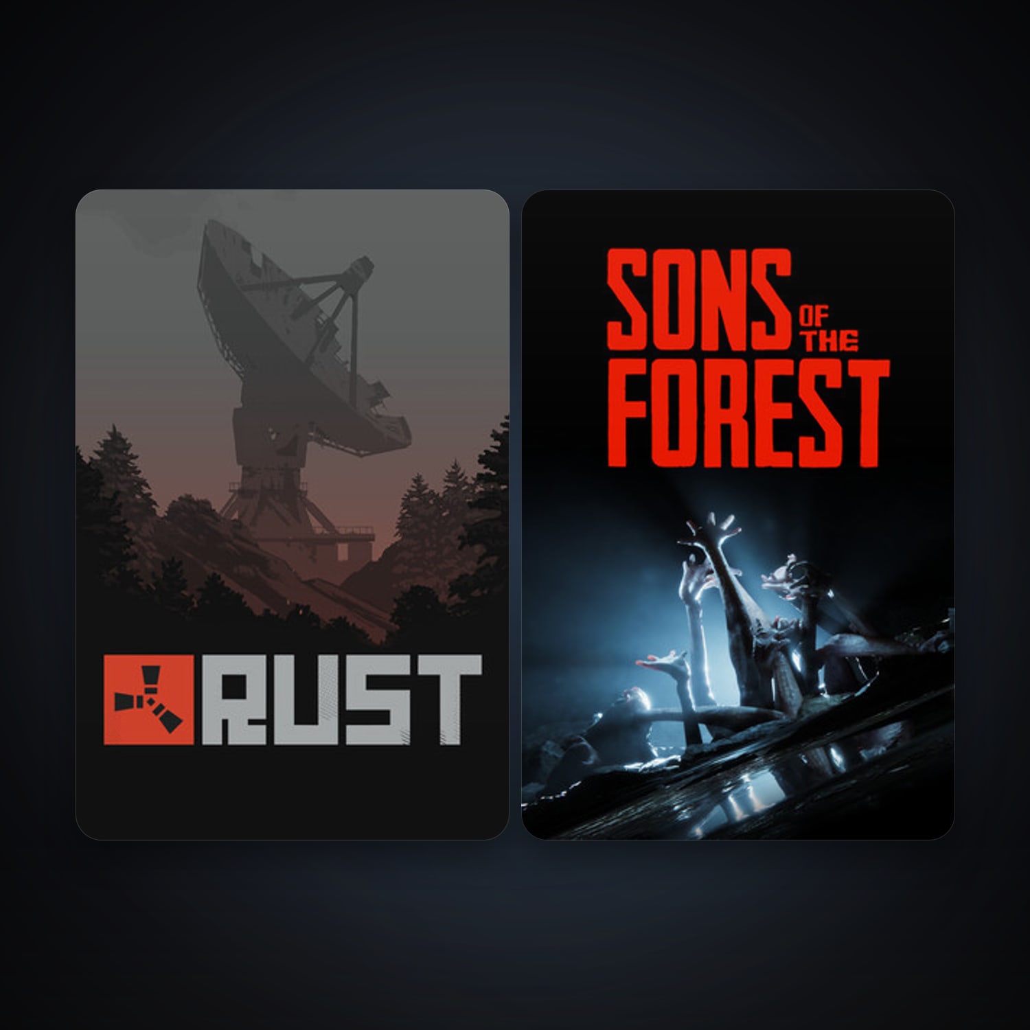 Rust + Sons Of The Forest, 6 games, clean — HabibiAccounts