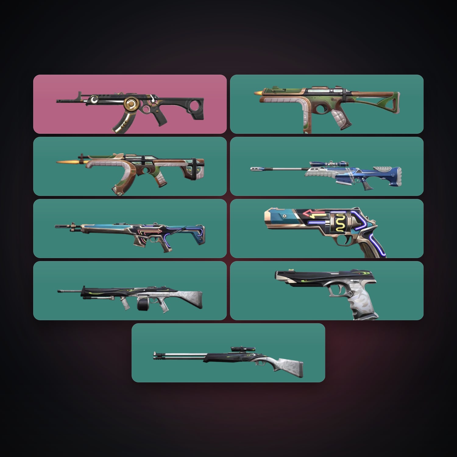 EU Iron 2 locker — 9 skins, lvl 34 — HabibiAccounts
