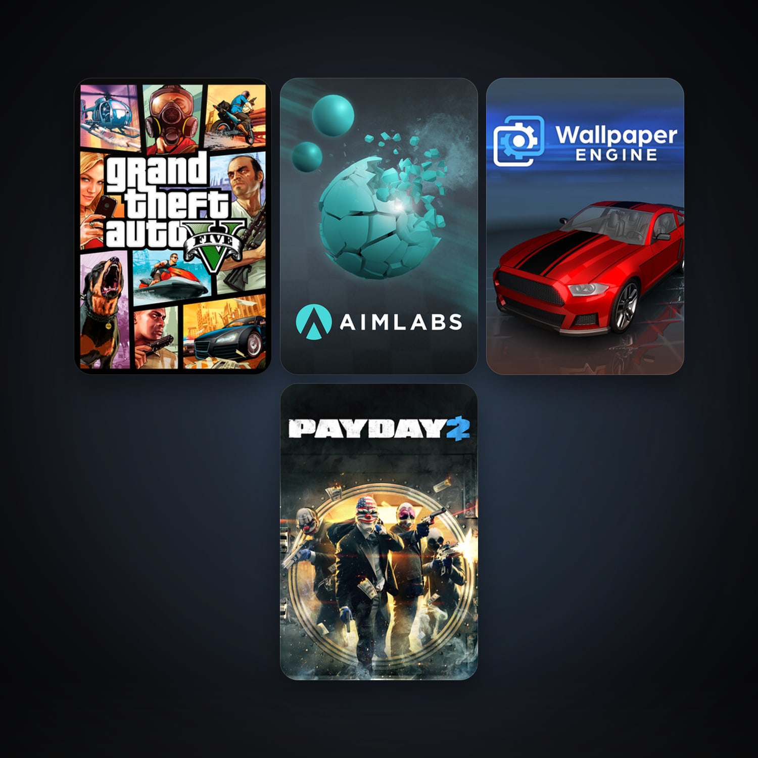 PAYDAY 2 + GTA V, 7 games, clean — HabibiAccounts