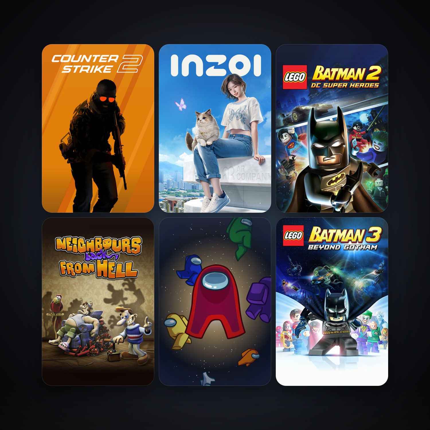 CS2 Prime + LEGO Batman 2: DC Super Heroes, 21 games, clean — HabibiAccounts