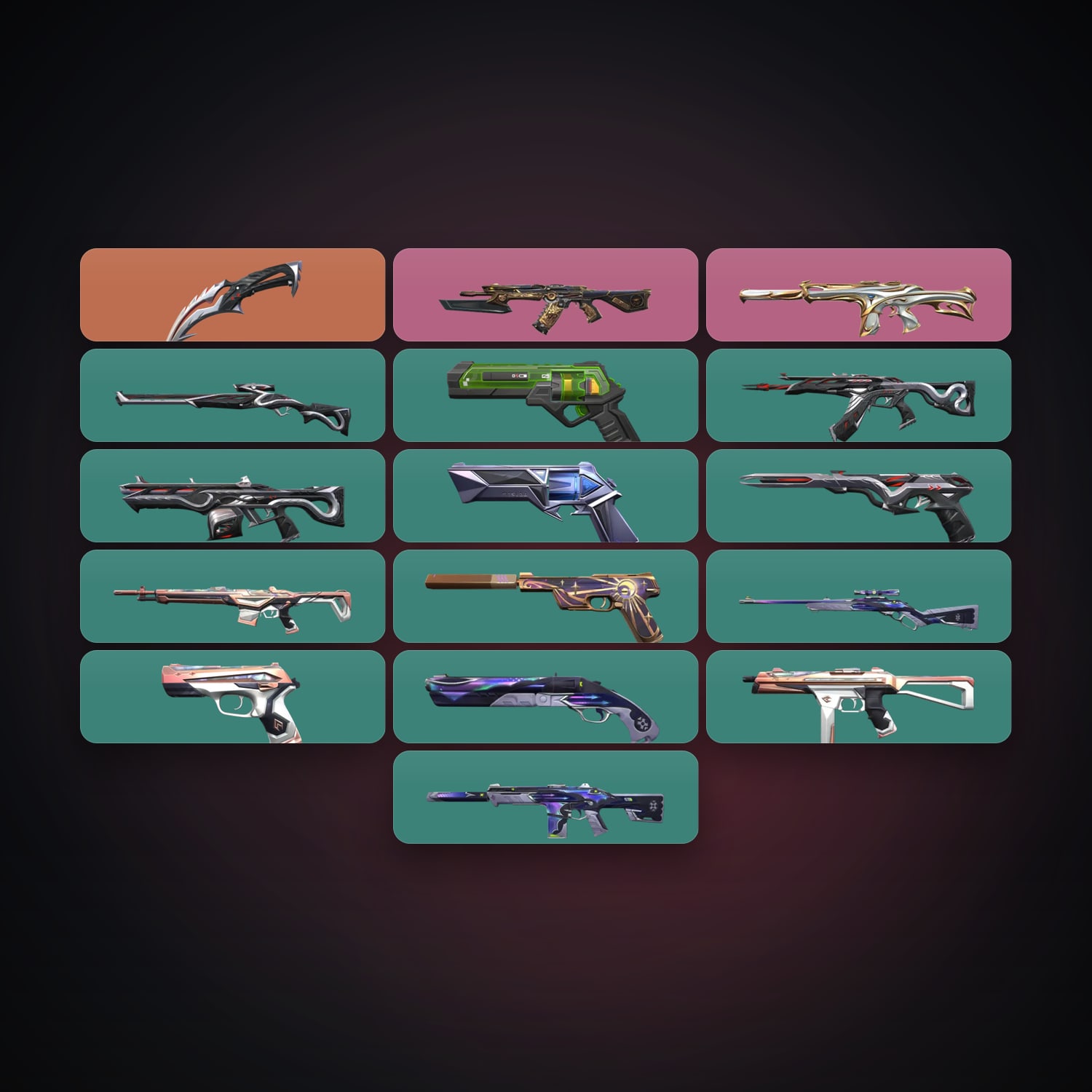 AP Silver 3 locker — 1 knives, 17 skins, lvl 95 — HabibiAccounts