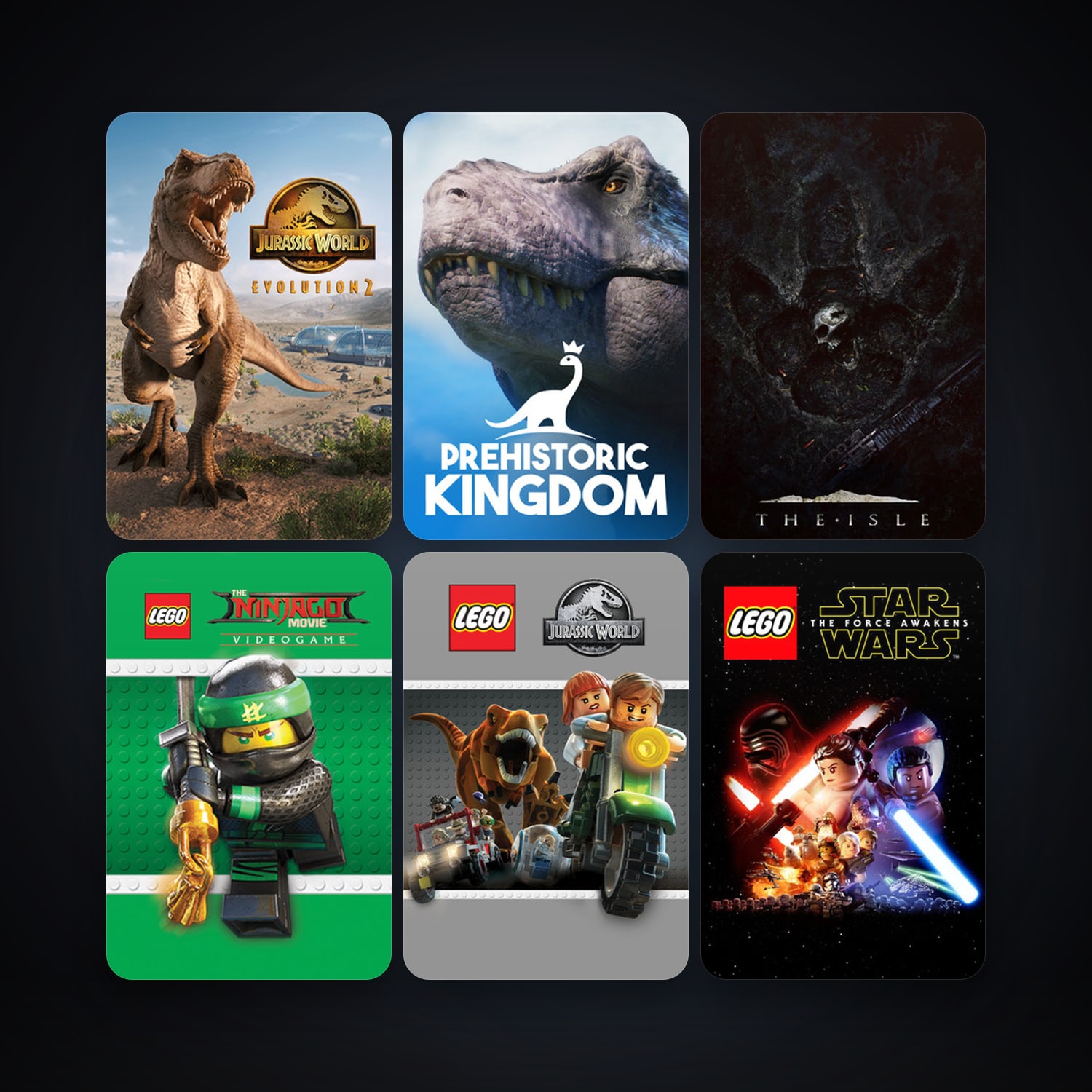 LEGO The Hobbit + LEGO Jurassic World, 11 games, clean — HabibiAccounts
