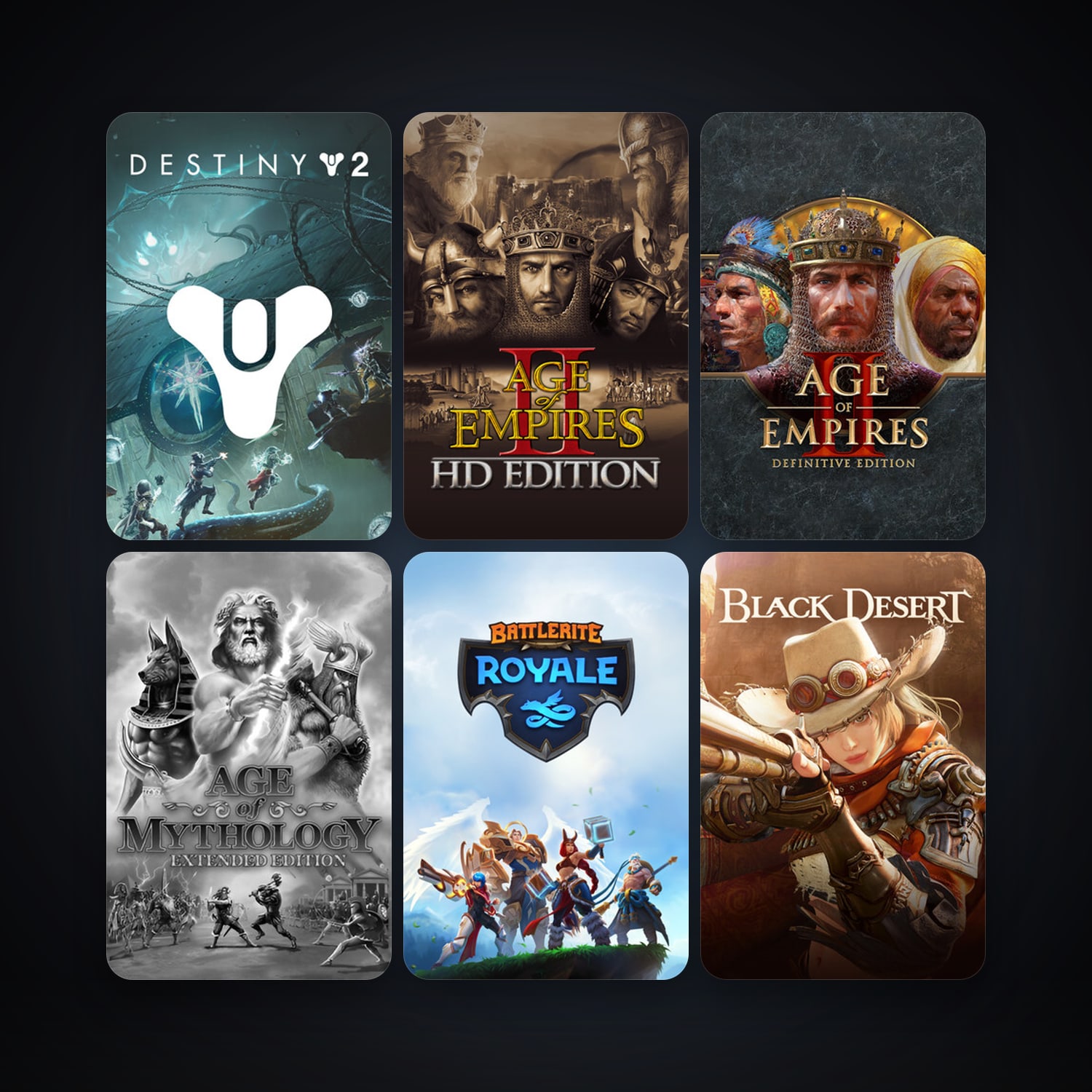 Age of Empires II + Age of Mythology: Extended Edition, 19 games, Steam 10, clean — HabibiAccounts