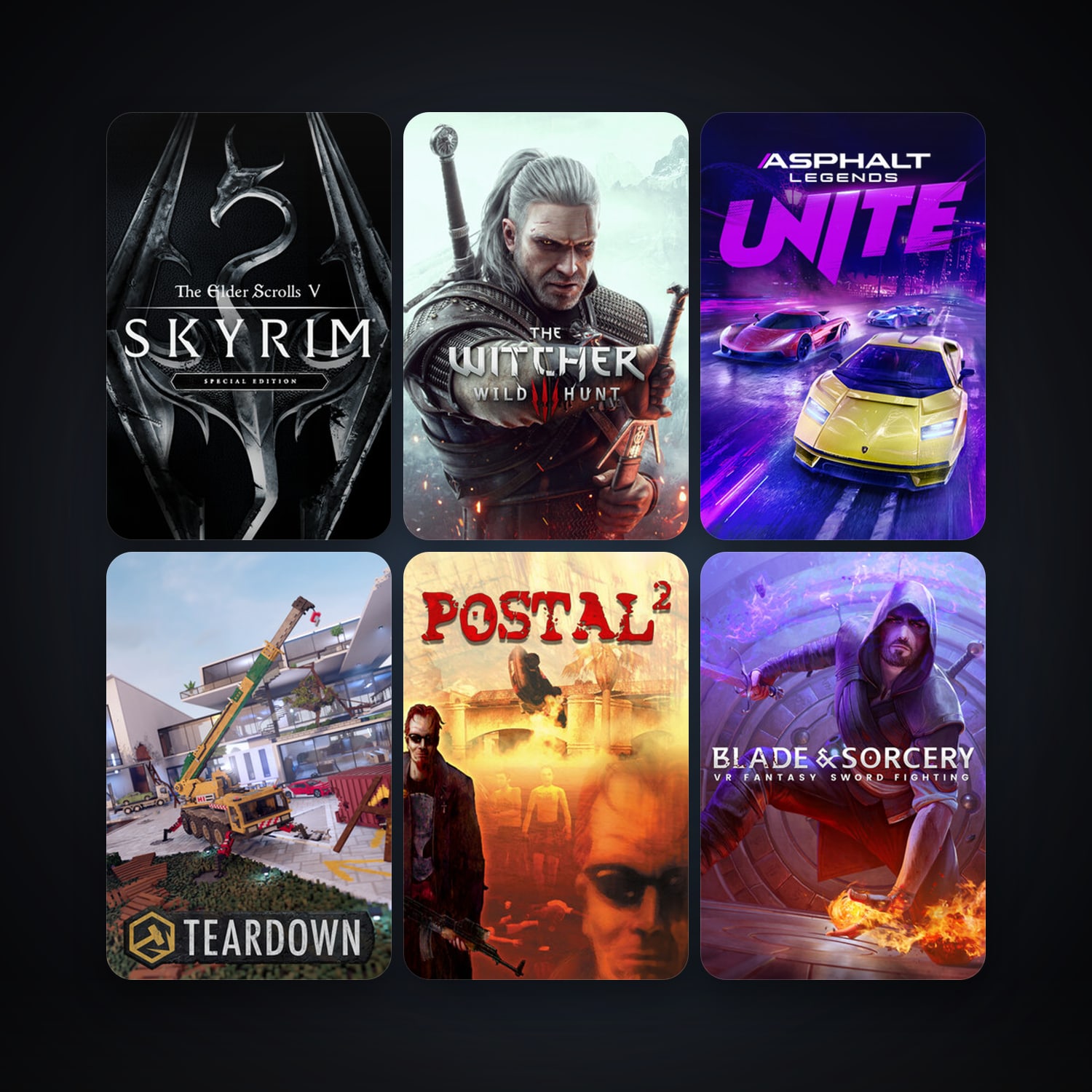 POSTAL 2 + The Witcher 3: Wild Hunt, 67 games, clean — HabibiAccounts