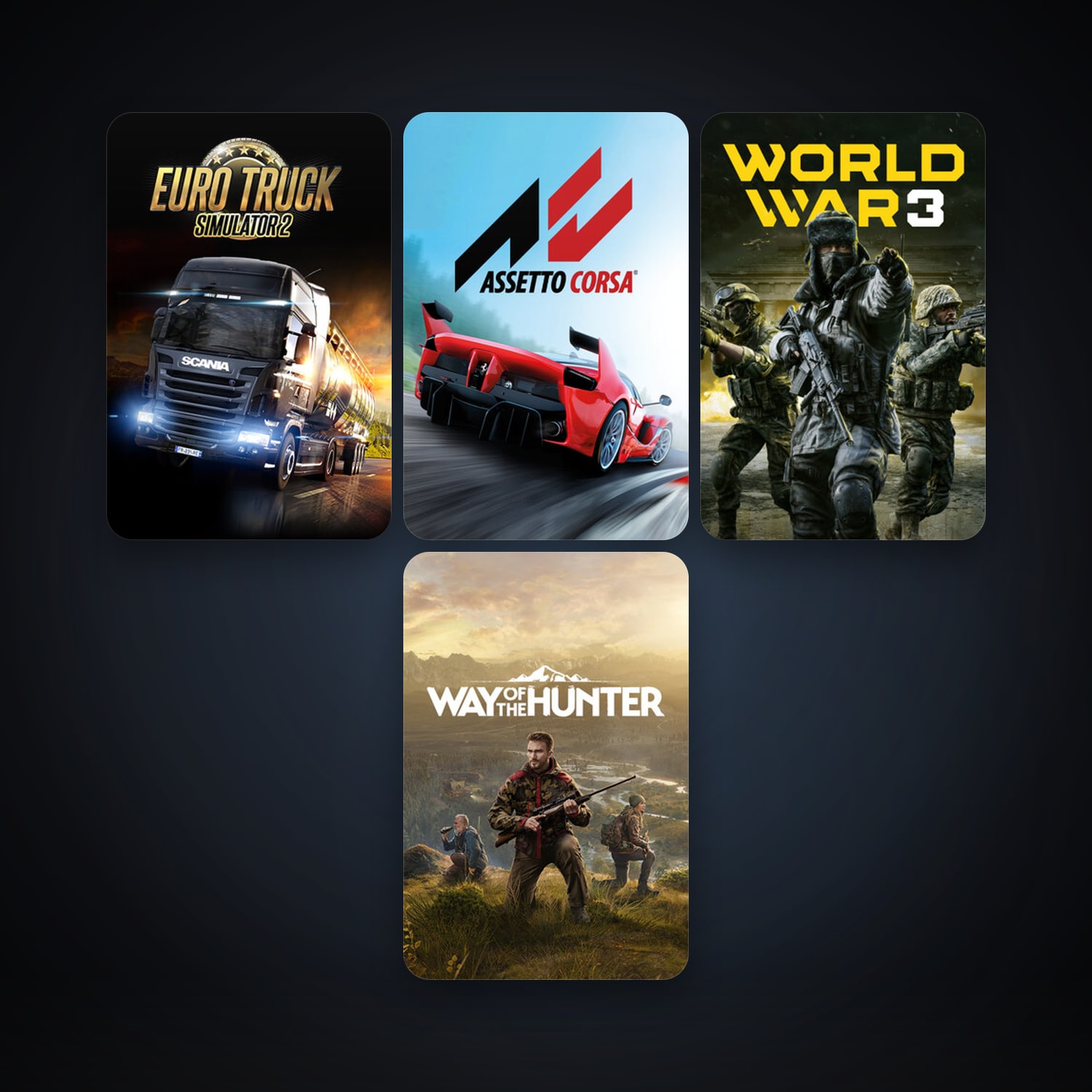 Free CS2 (No Prime) + Euro Truck Simulator 2, 13 games, clean — HabibiAccounts